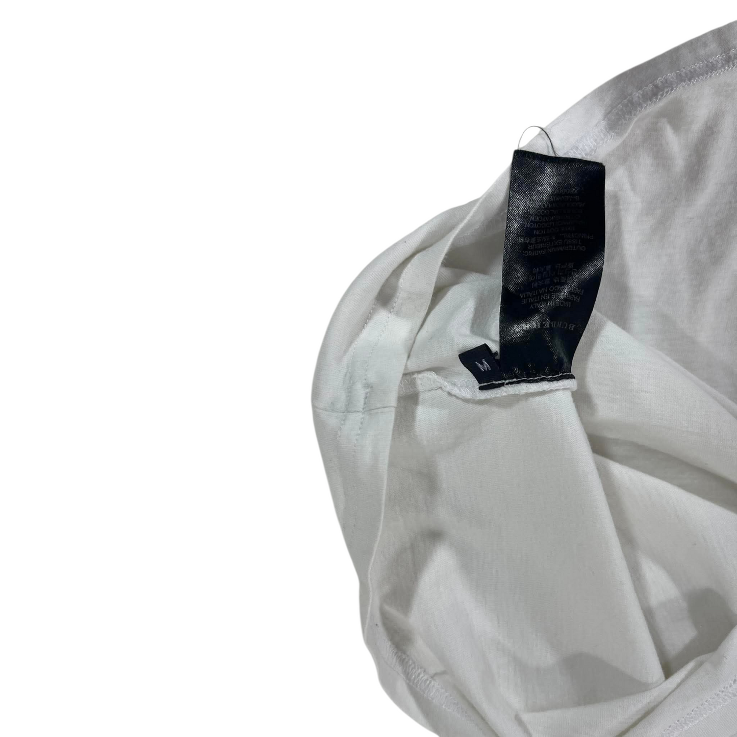 TRASHED BURBERRY WHITE COTTON T-SHIRT (M)