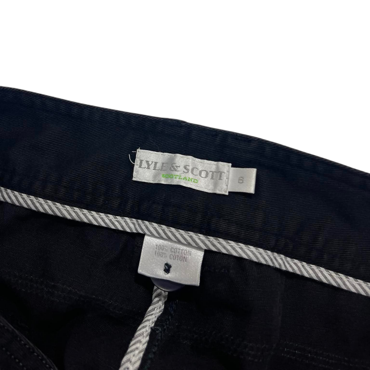 LYLE & SCOTT BLACK PANTS (32)