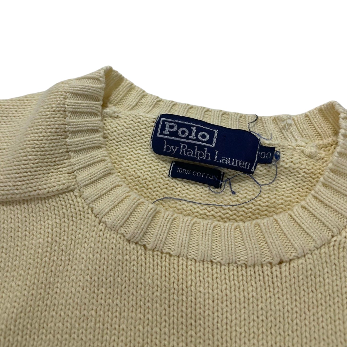 VINTAGE POLO RALPH LAUREN YELLOW COTTON (M-L)