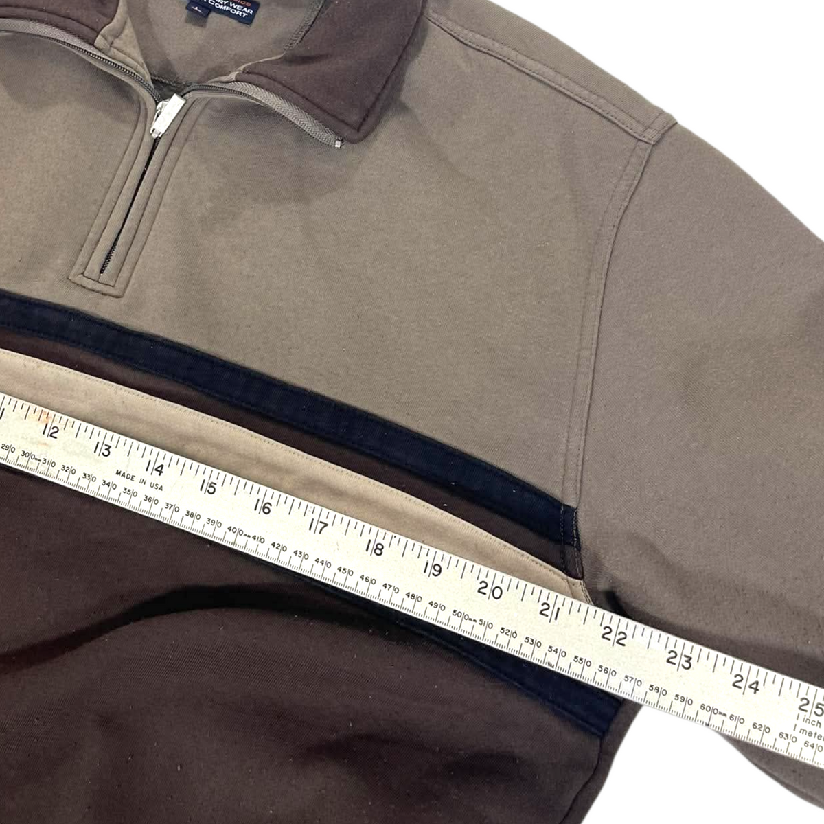 BREAKAWAY BROWN QUARTER ZIP (L)