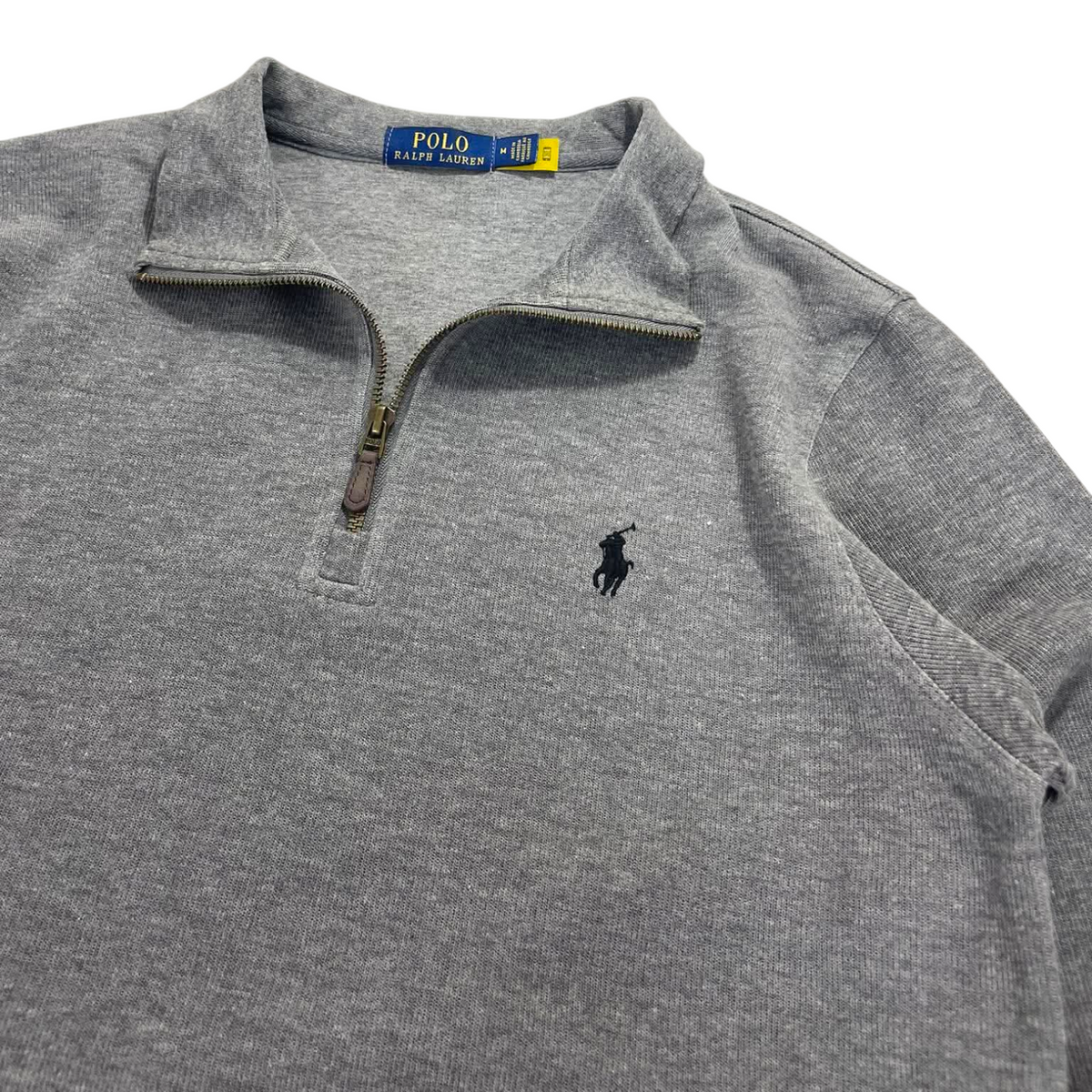 POLO RALPH LAUREN GRAY QUARTER ZIP (M)