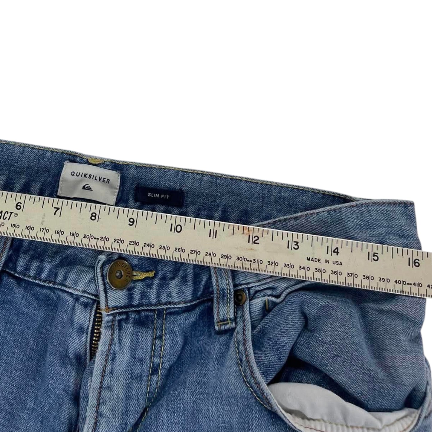 VINTAGE QUIKSILVER BLUE DENIM JEANS (32)