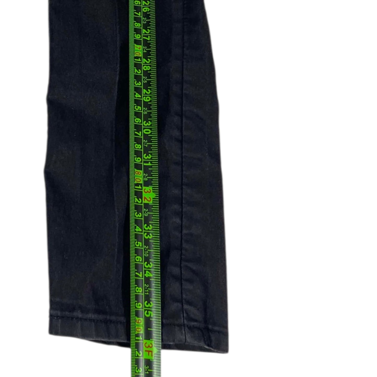 VINTAGE BLACK DENIM FLORAL JEANS (UK10)
