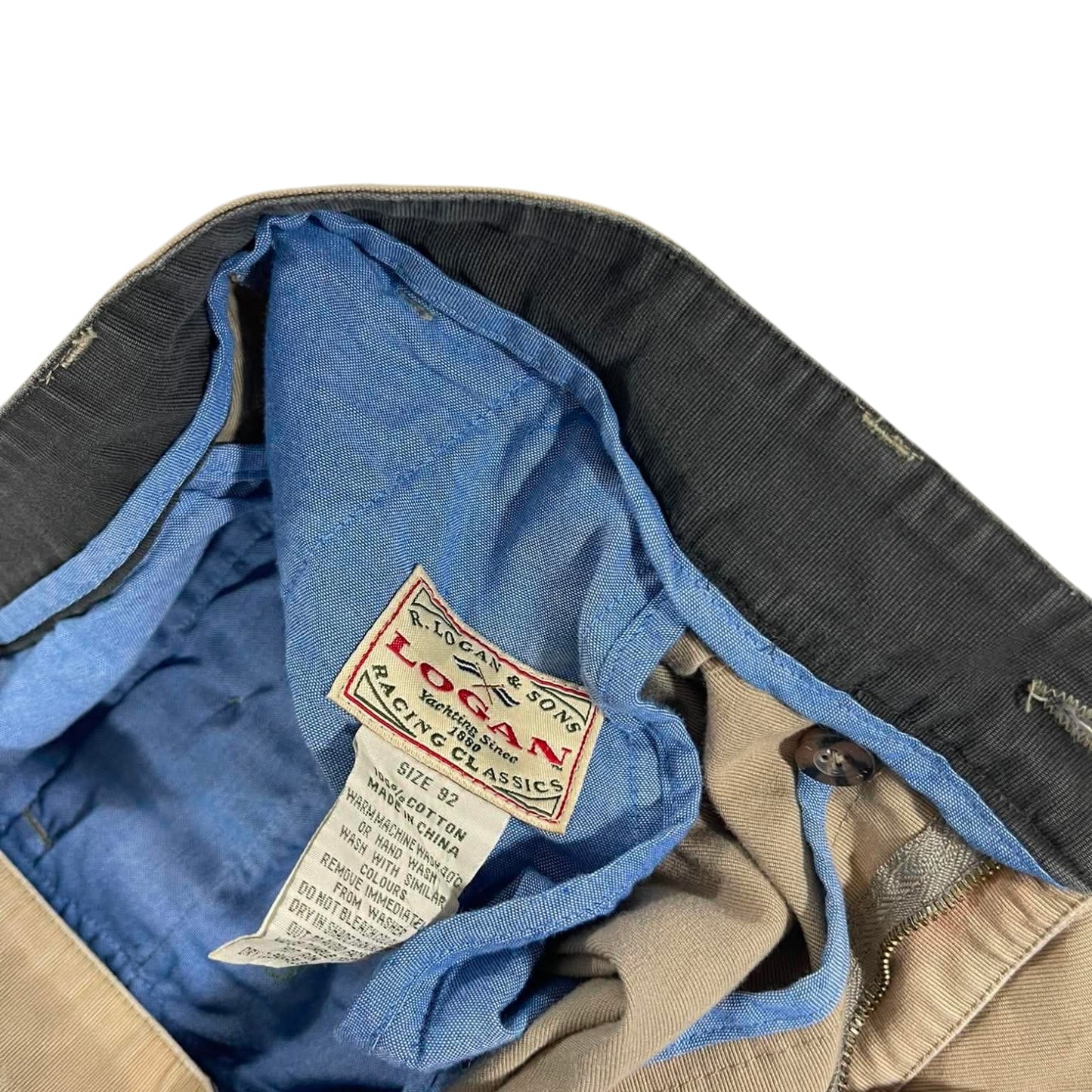 LOGAN & SONS TAN CHINO PANTS (34)