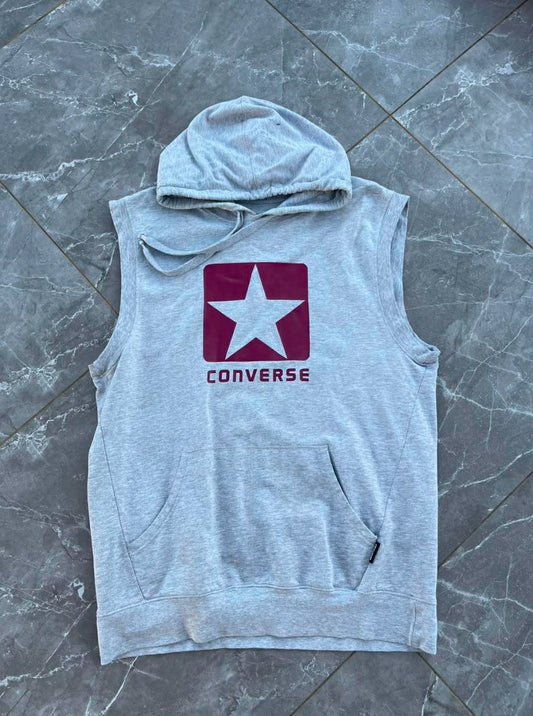 Y2K CONVERSE SHORT SLEEVE WITH HOODIE (L)