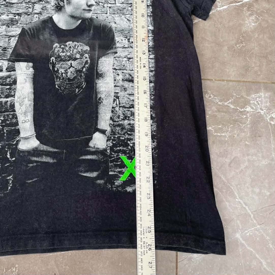 ED SHEERAN BLACK COTTON T-SHIRT (M)