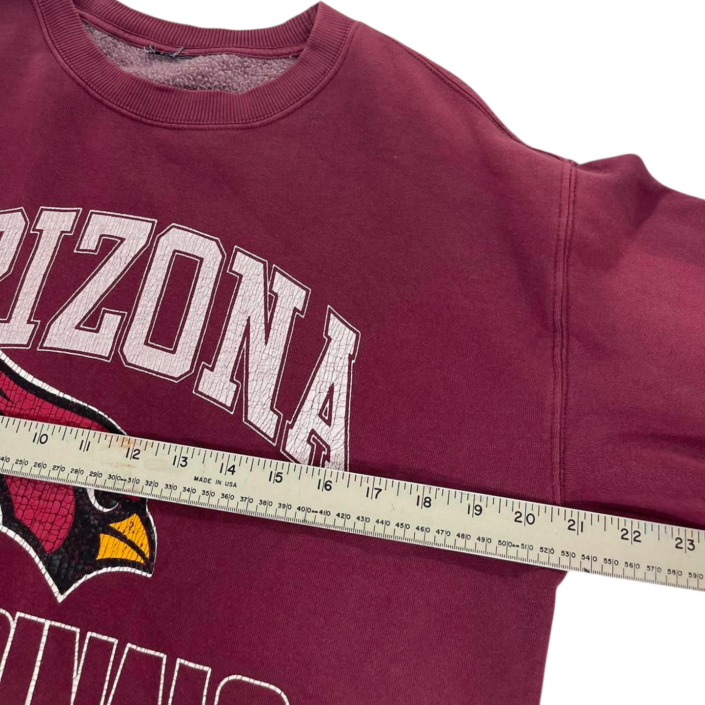 ARIZONA CARDINALS BURGUNDY CREWNECK SWEATSHIRT (M)