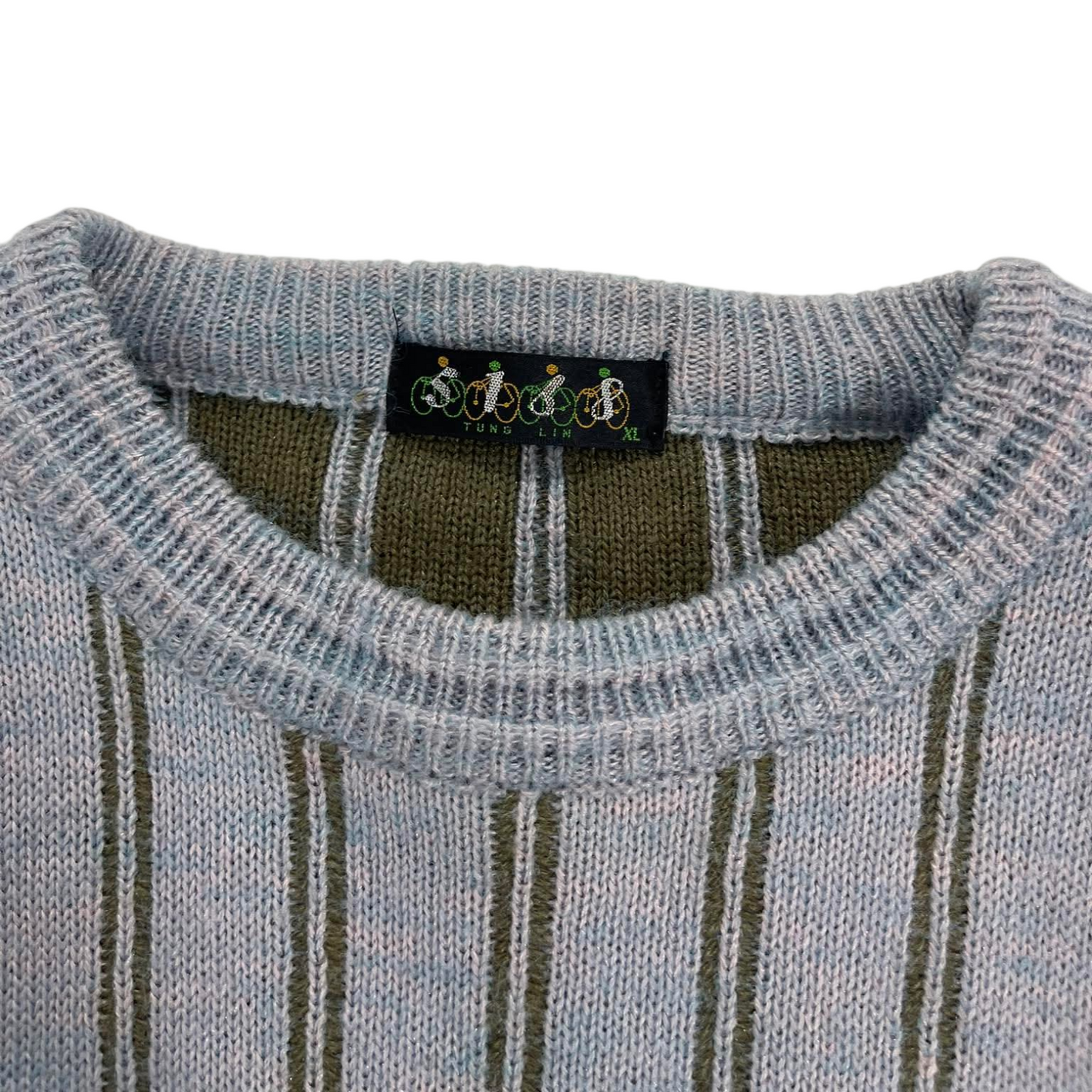 90S MULTICOLOURED PATTERNED SWEATER (L)