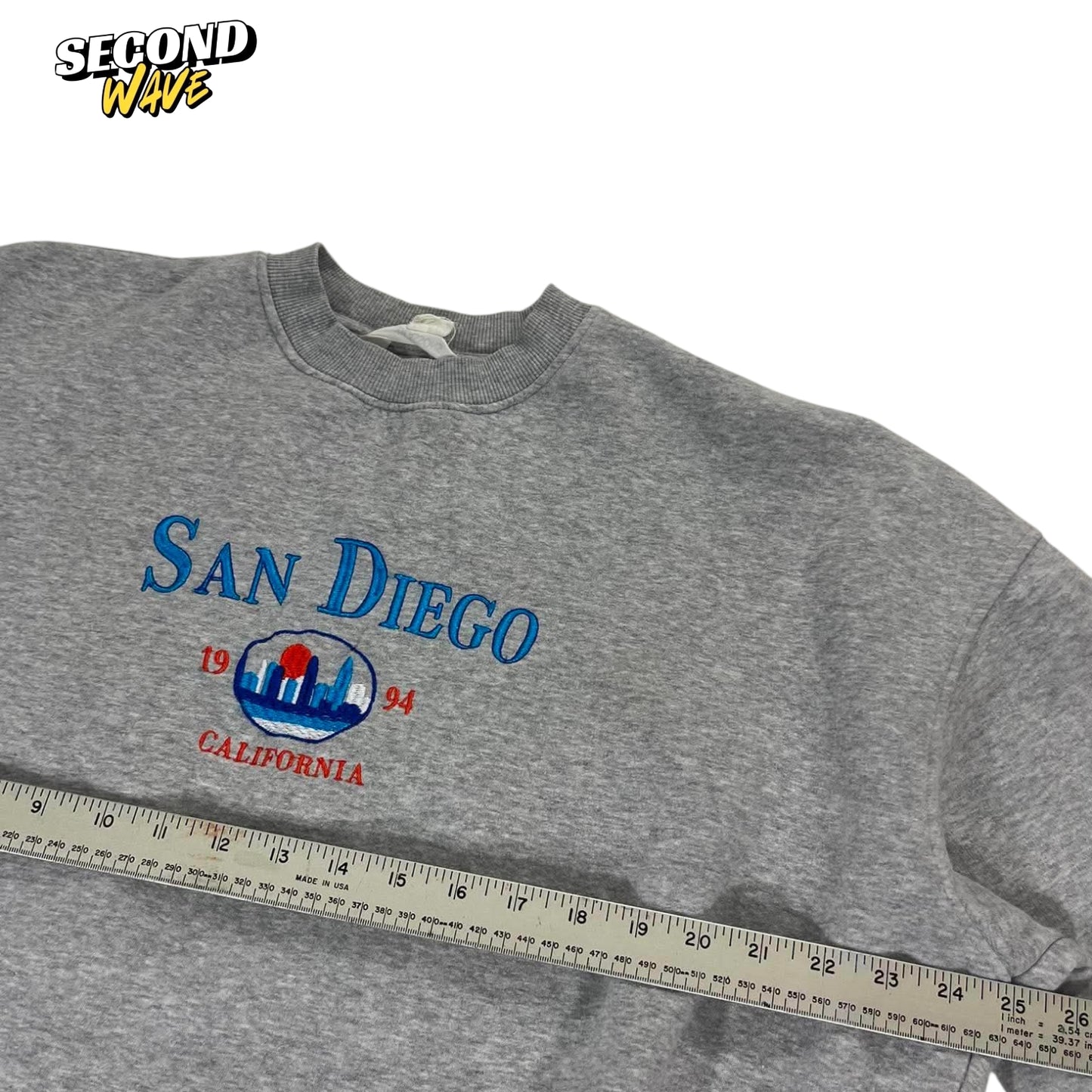 GLASSONS SAN DIEGO GREY SWEATSHIRT (M)