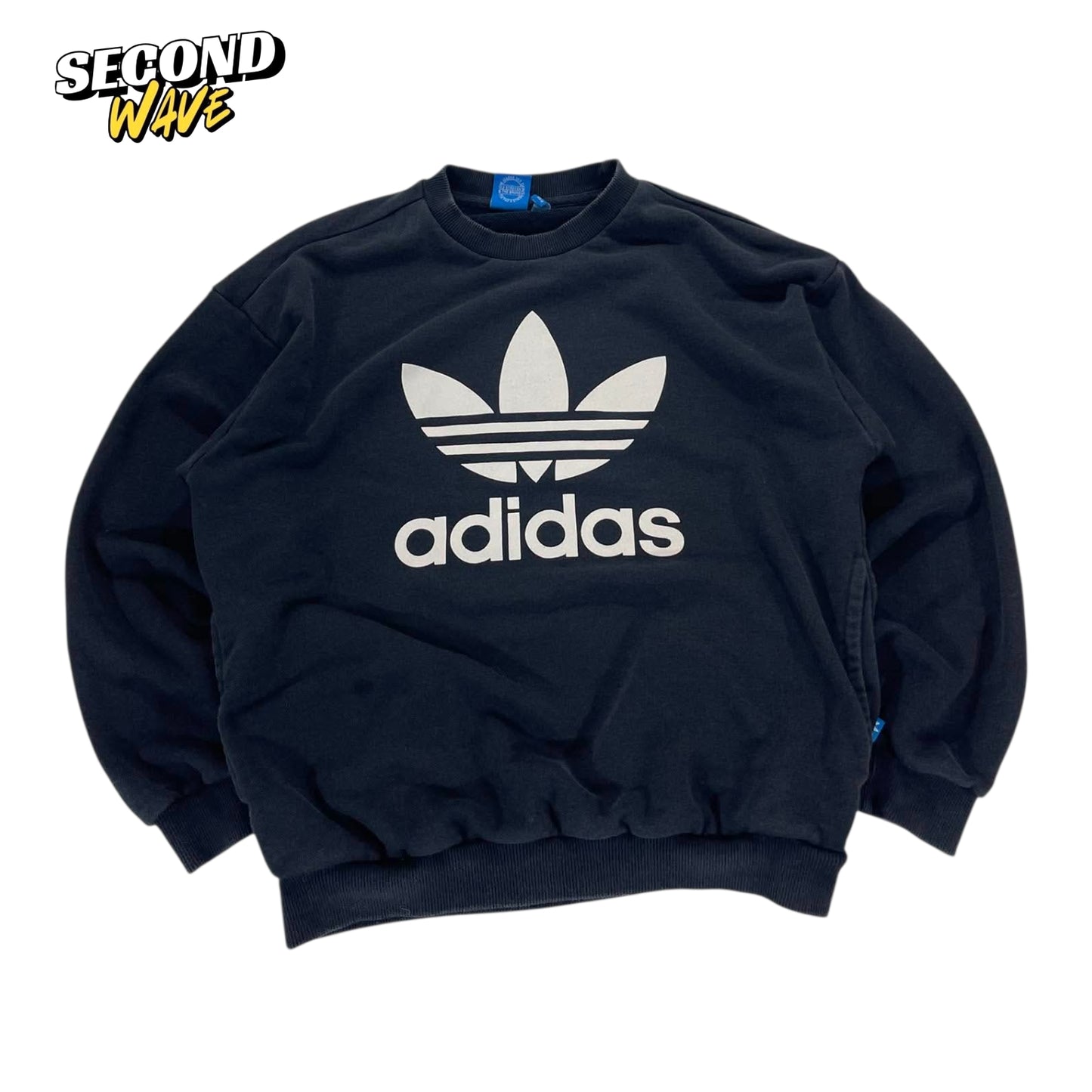 CLASSIC ADIDAS BLACK CREWNECK (L)