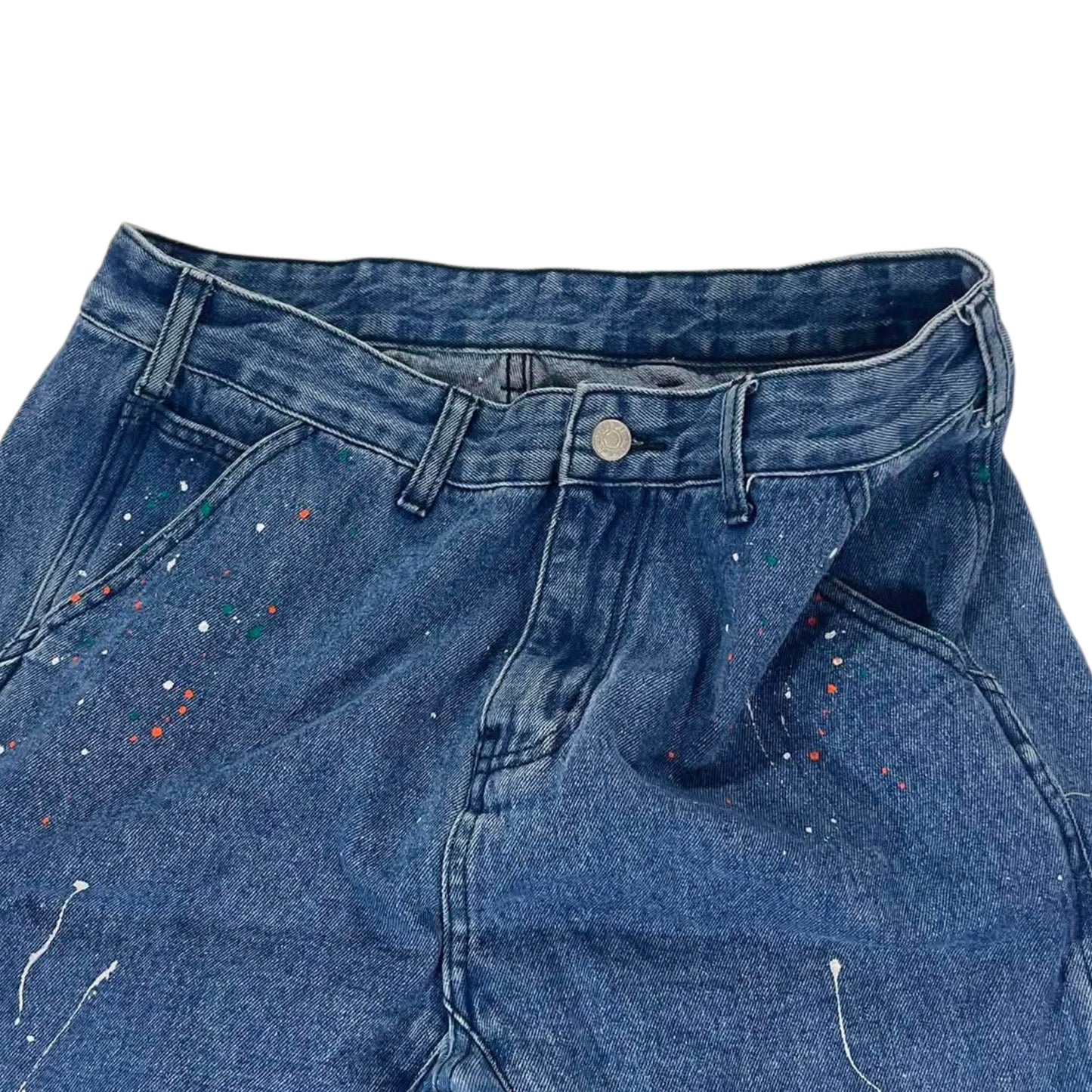 VINTAGE PAINT SPLATTER DENIM JEANS (32)