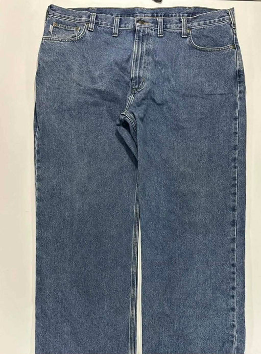 VINTAGE WIDE LEG CARHARTT BLUE DENIM JEANS (46)