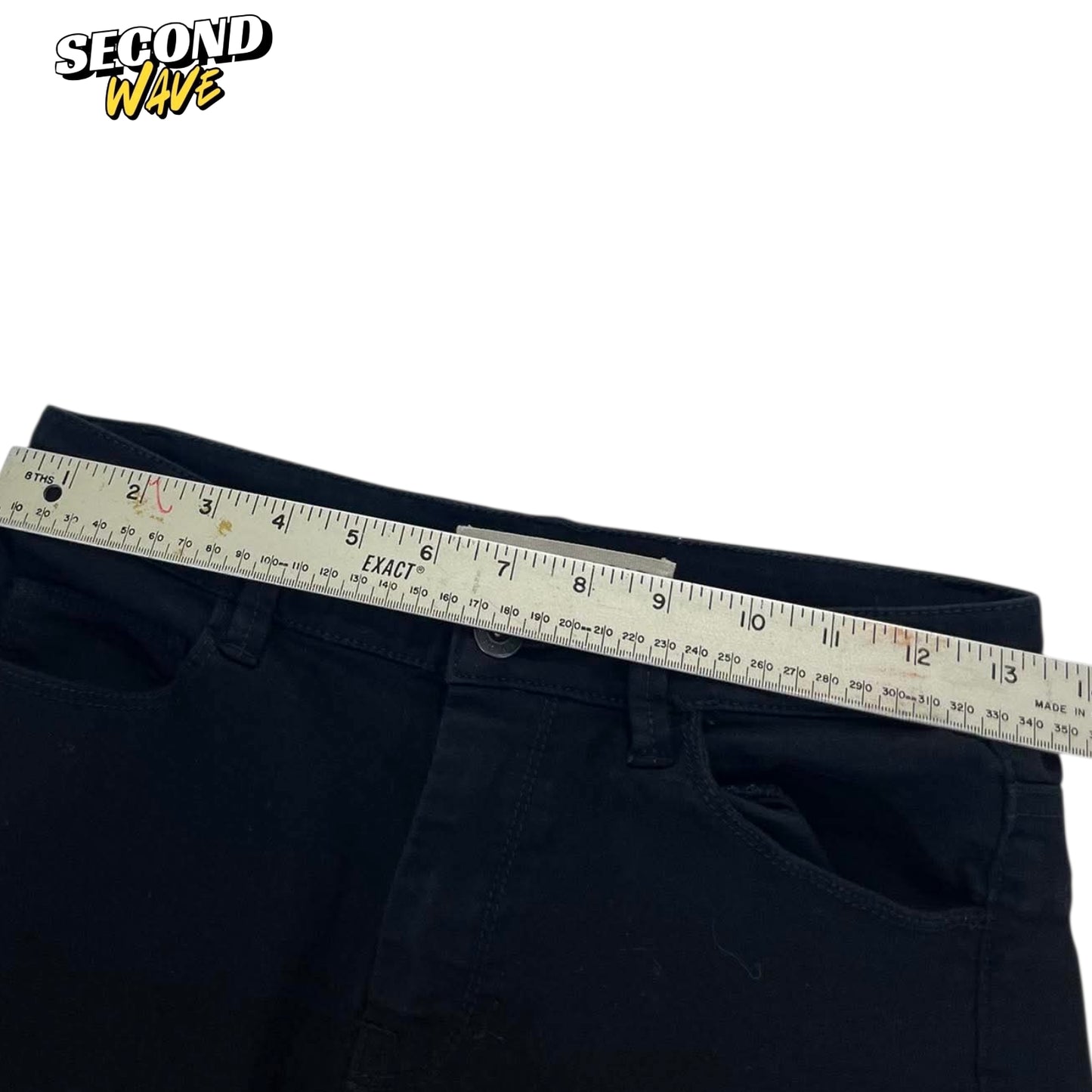 COUNTRY ROAD BLACK STRAIGHT SKINNY LEG PANTS (26)