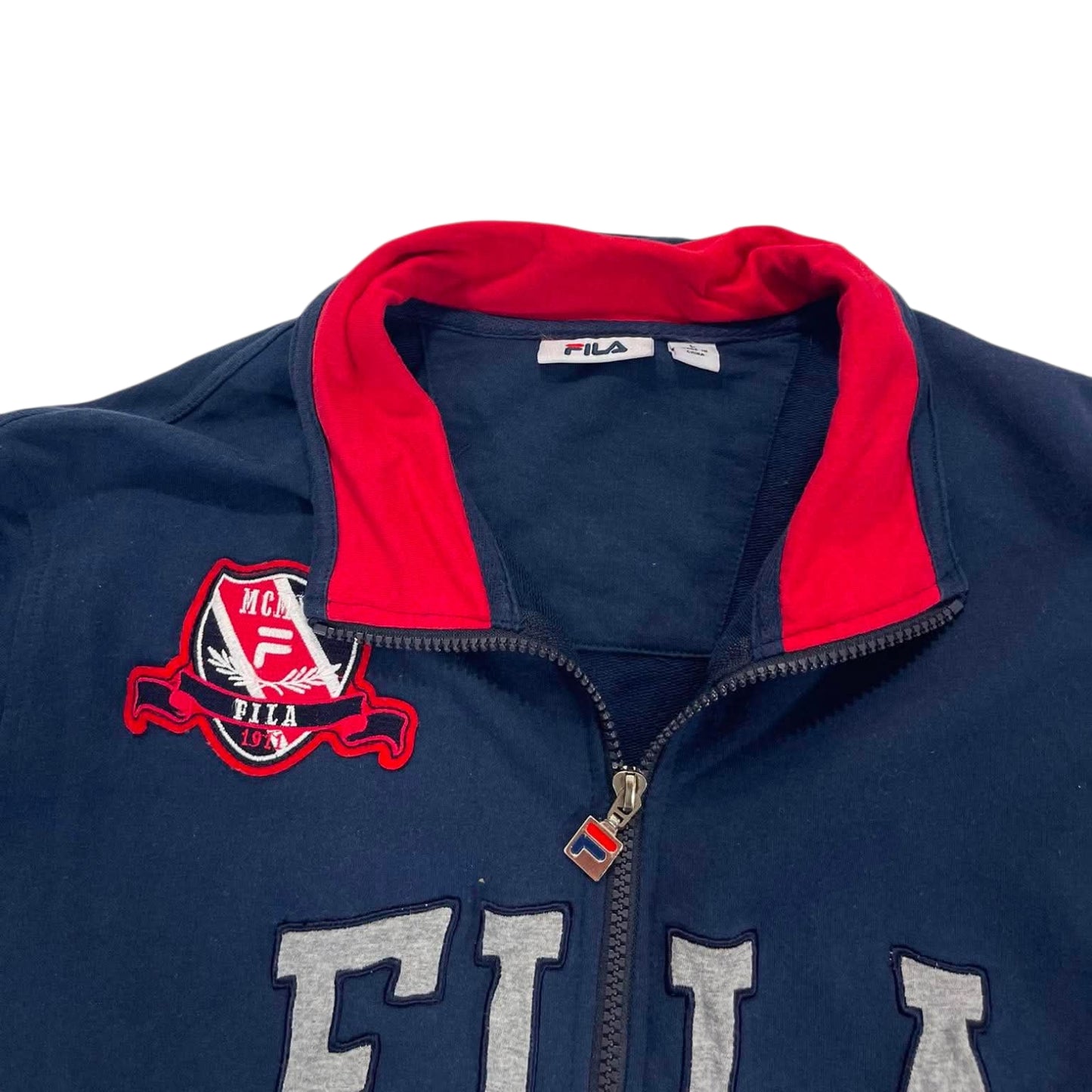 FILA NAVY BLUE ZIP UP JACKET (L)