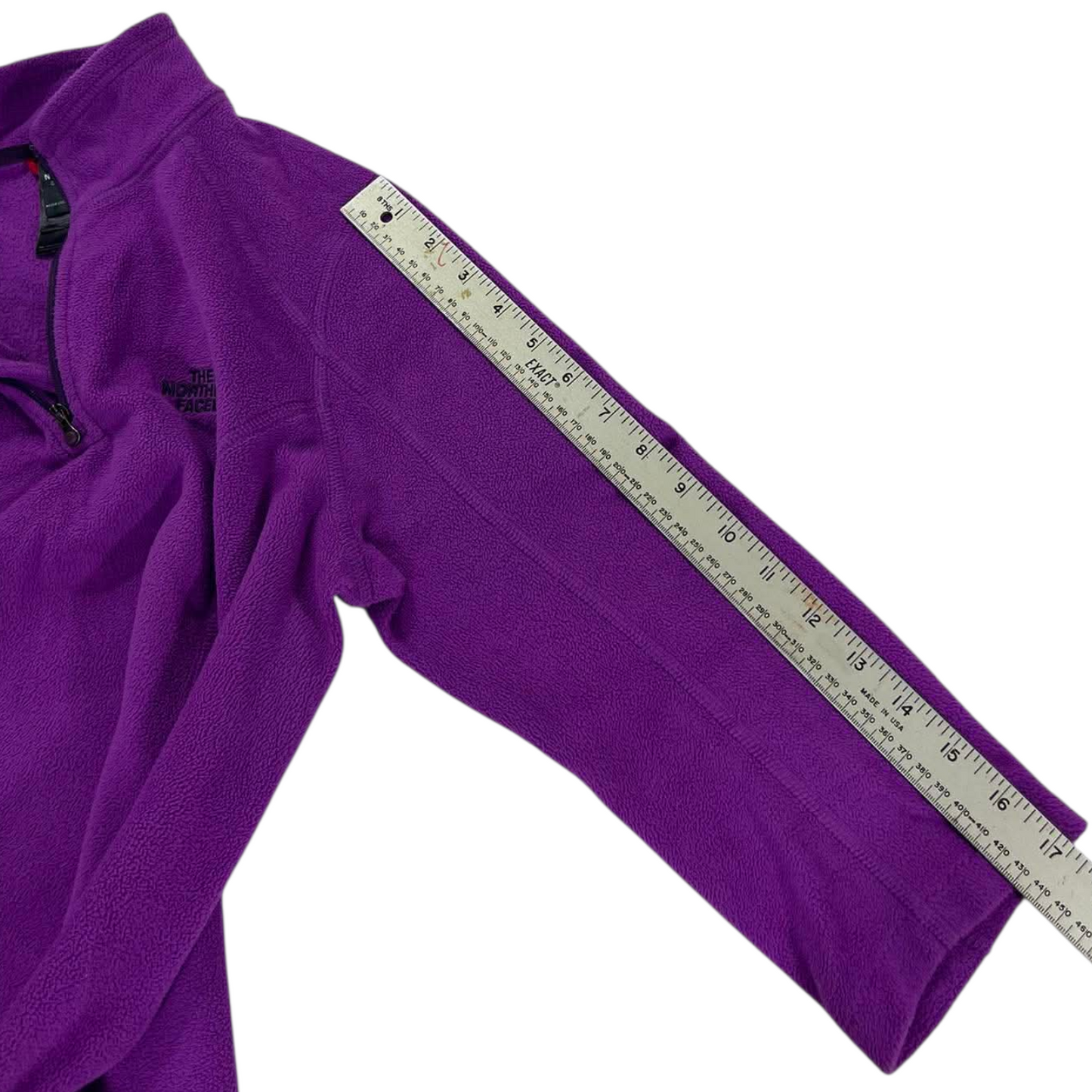THE NORTH FACE PURPLE FLEECE QUARTER ZIP SWEATSHIRT (S)