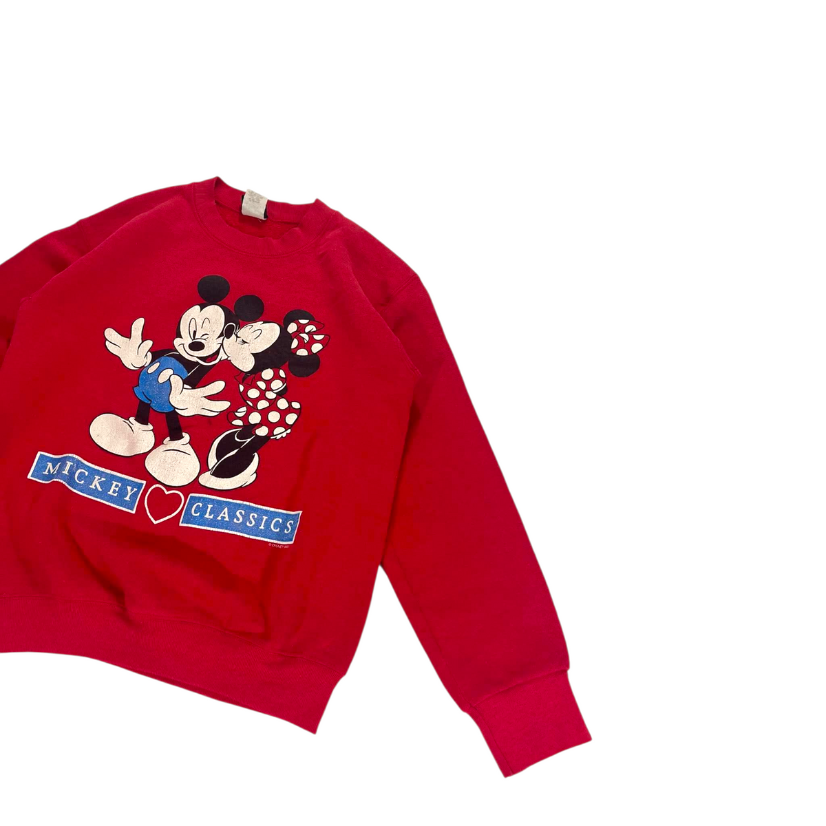 VINTAGE DISNEY MICKEY & MINNIE RED CREWNECK (S)