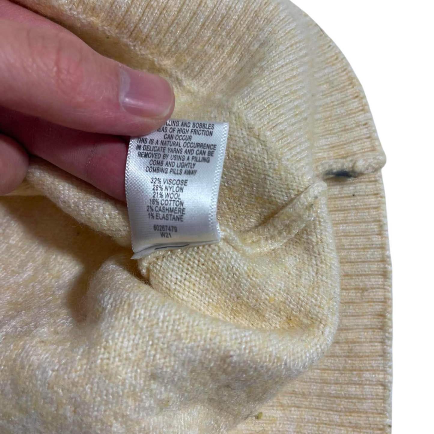 WITCHERY CREAM KNIT JUMPER (M)
