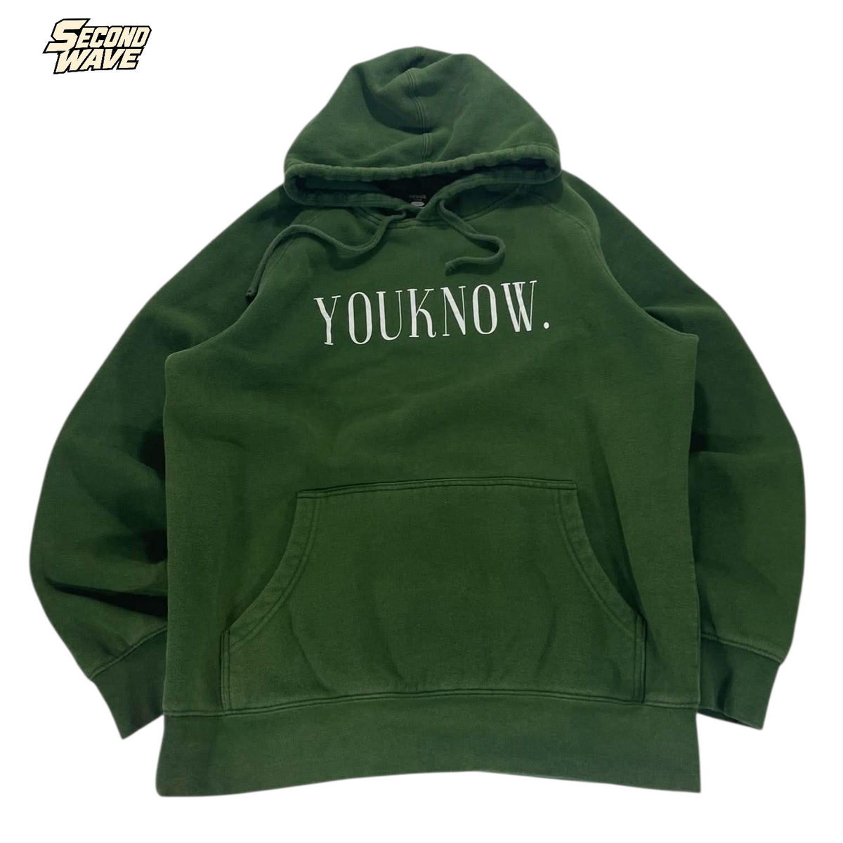 YOUKNOW. GREEN HOODIE (M)