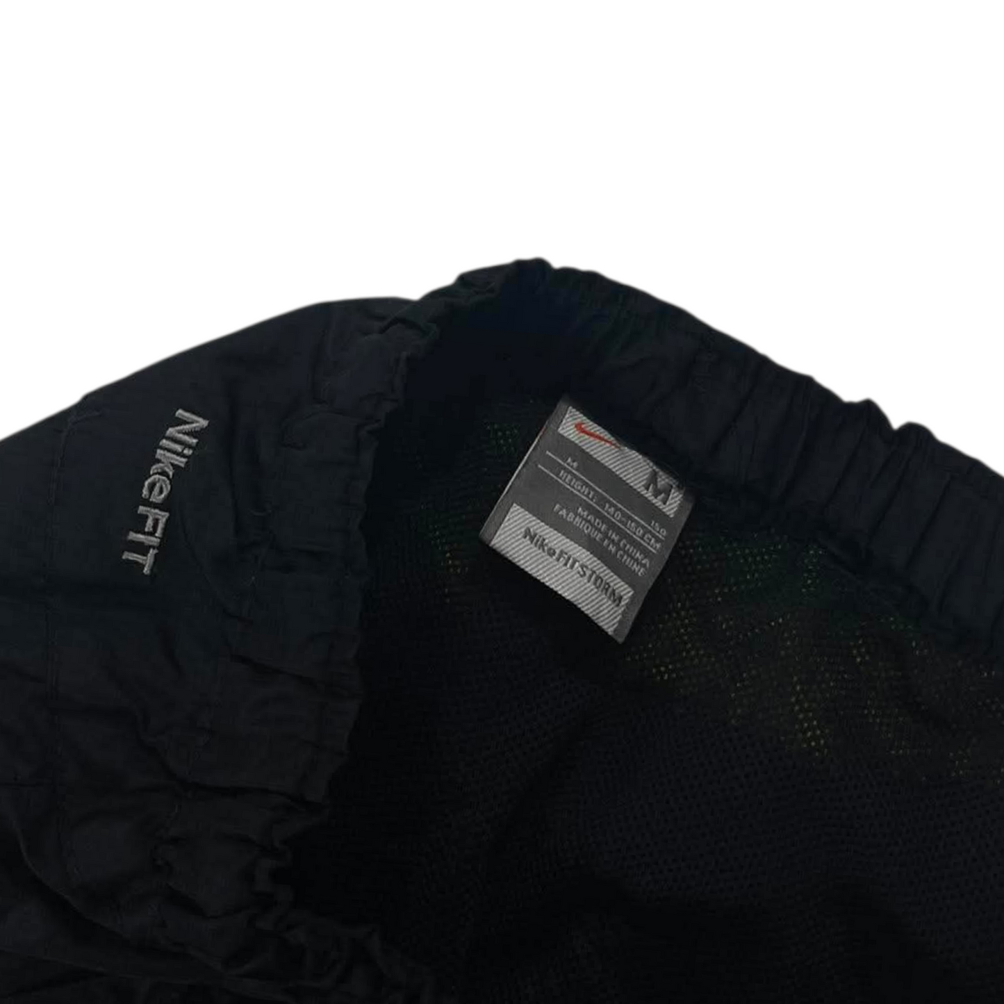 VINTAGE NIKE BLACK NEON TRACK PANTS (M)¹