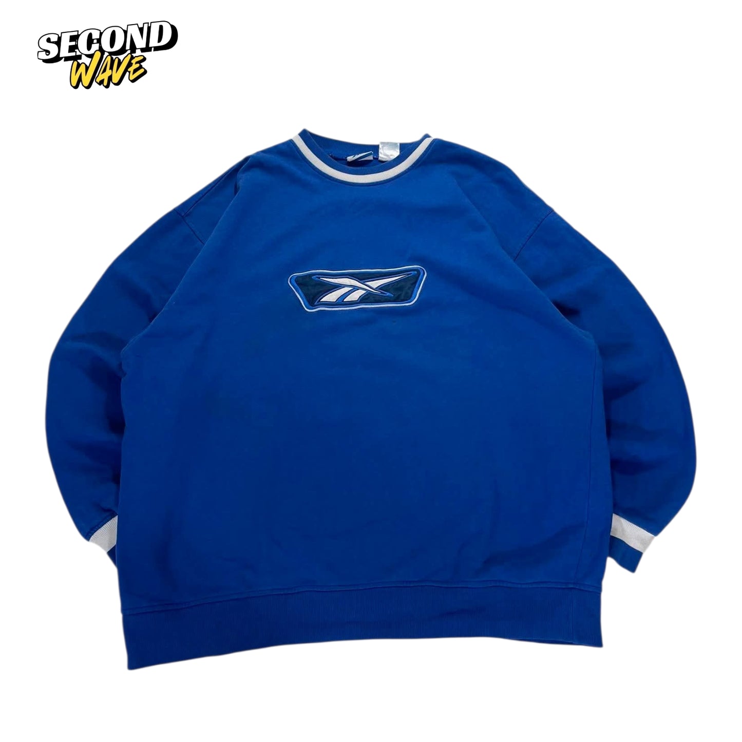 VINTAGE REEBOK BLUE CREWNECK (L)