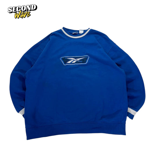 VINTAGE REEBOK BLUE CREWNECK (L)