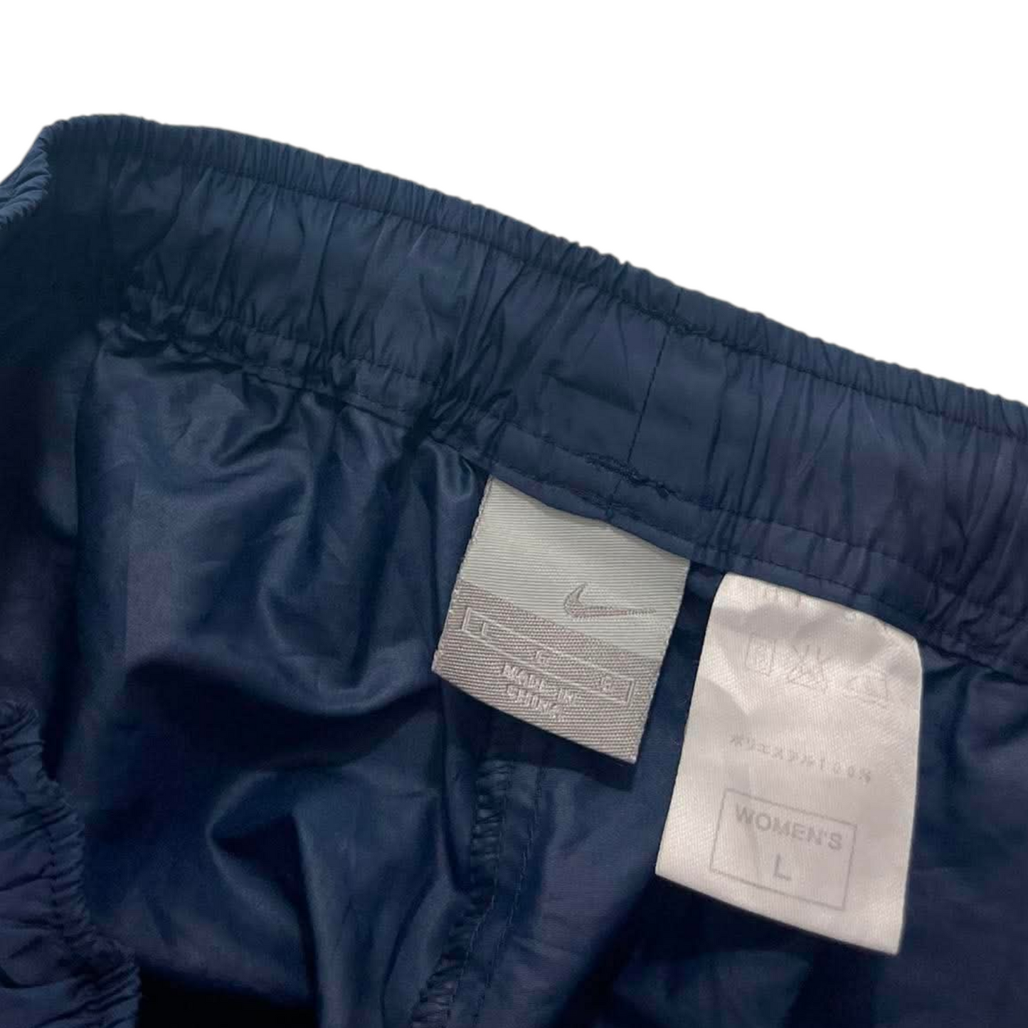 NIKE NAVY BLUE TRACK PANTS ⁵ (L)