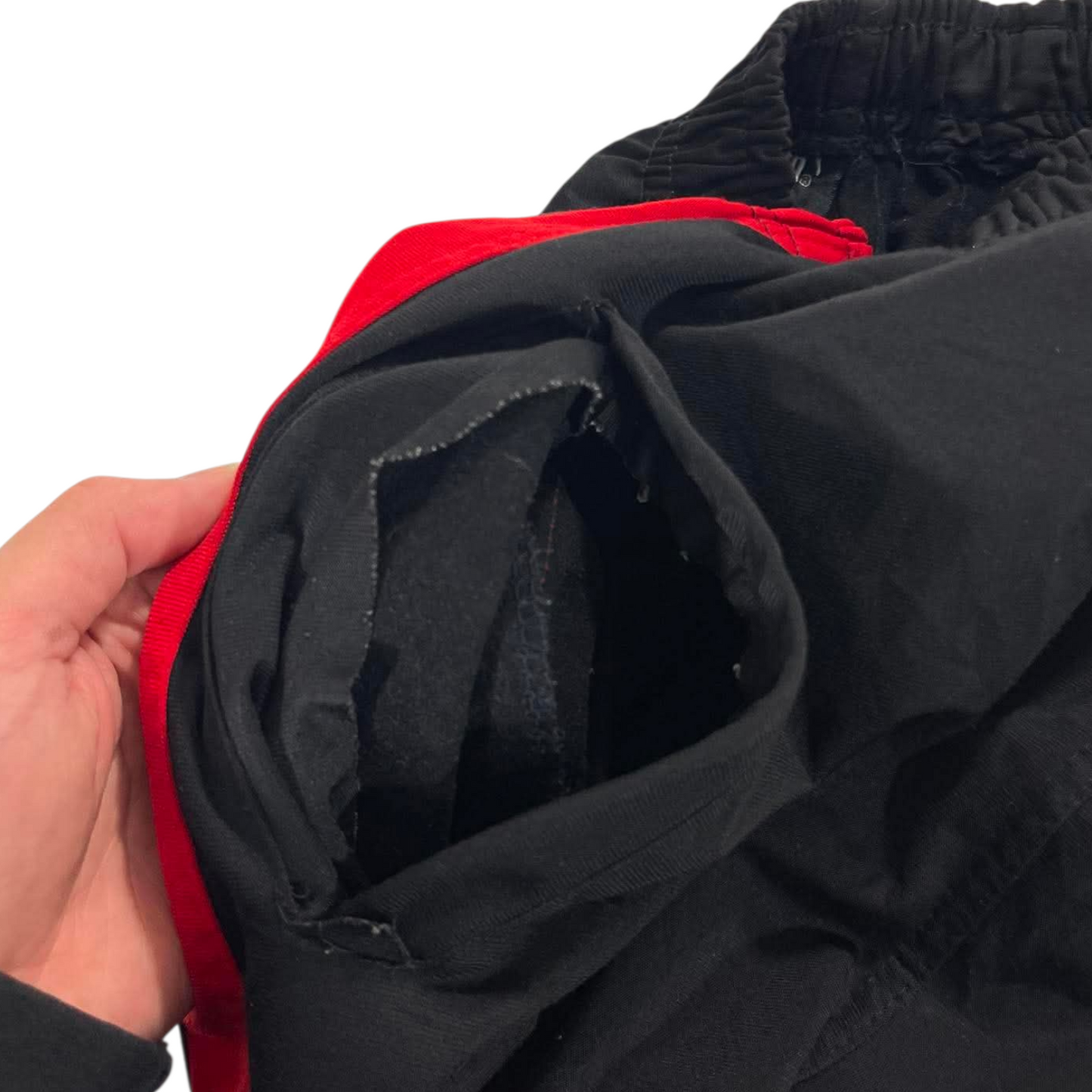 VINTAGE PUMA BLACK BAGGY TRACK PANTS (L) '4