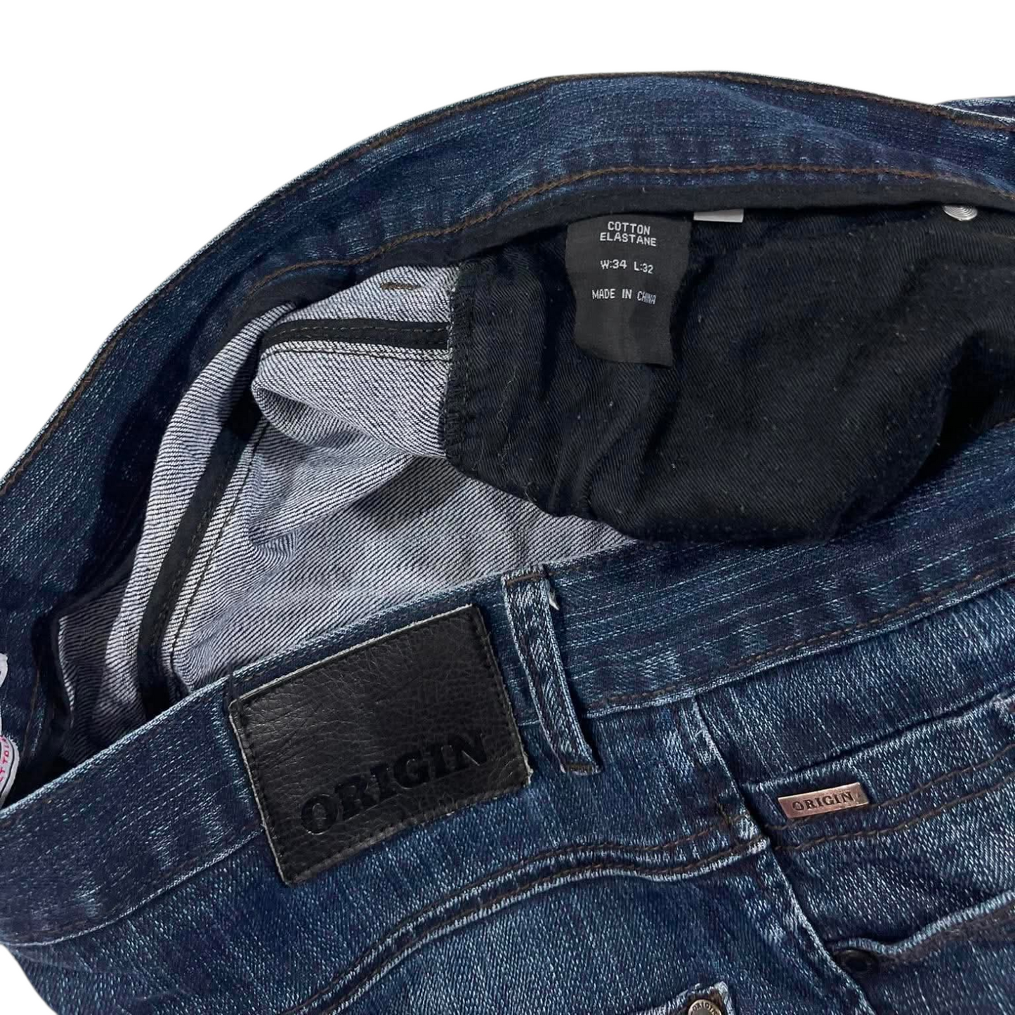 ORIGIN BLUE DENIM JEANS (W:34 - L:32)