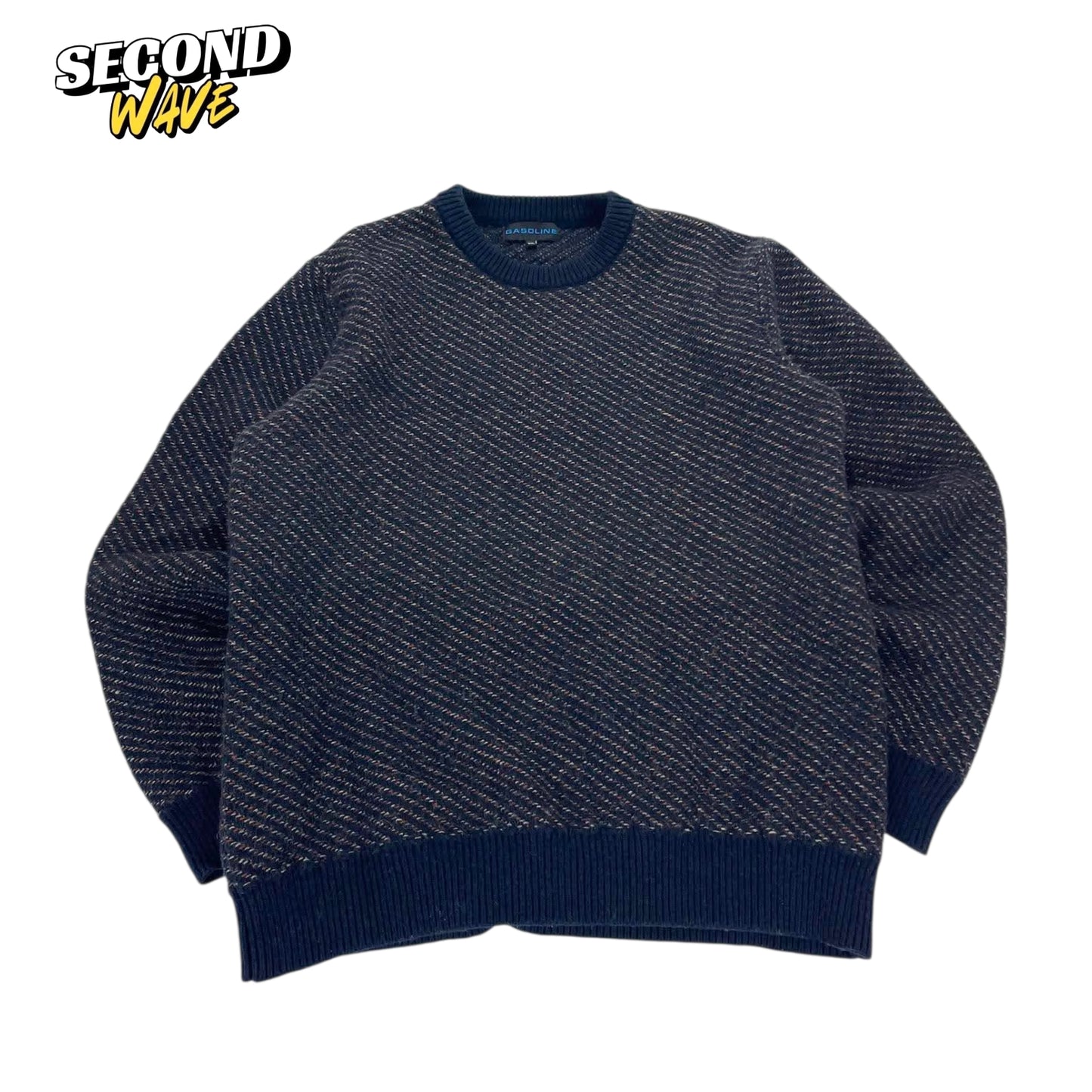 VINTAGE GASOLINE KNIT SWEATER (L)