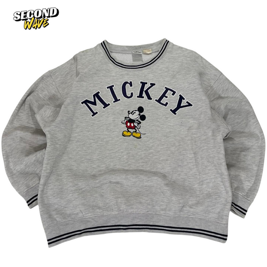 VINTAGE DISNEY MICKEY MOUSE GREY SWEATSHIRT (M)