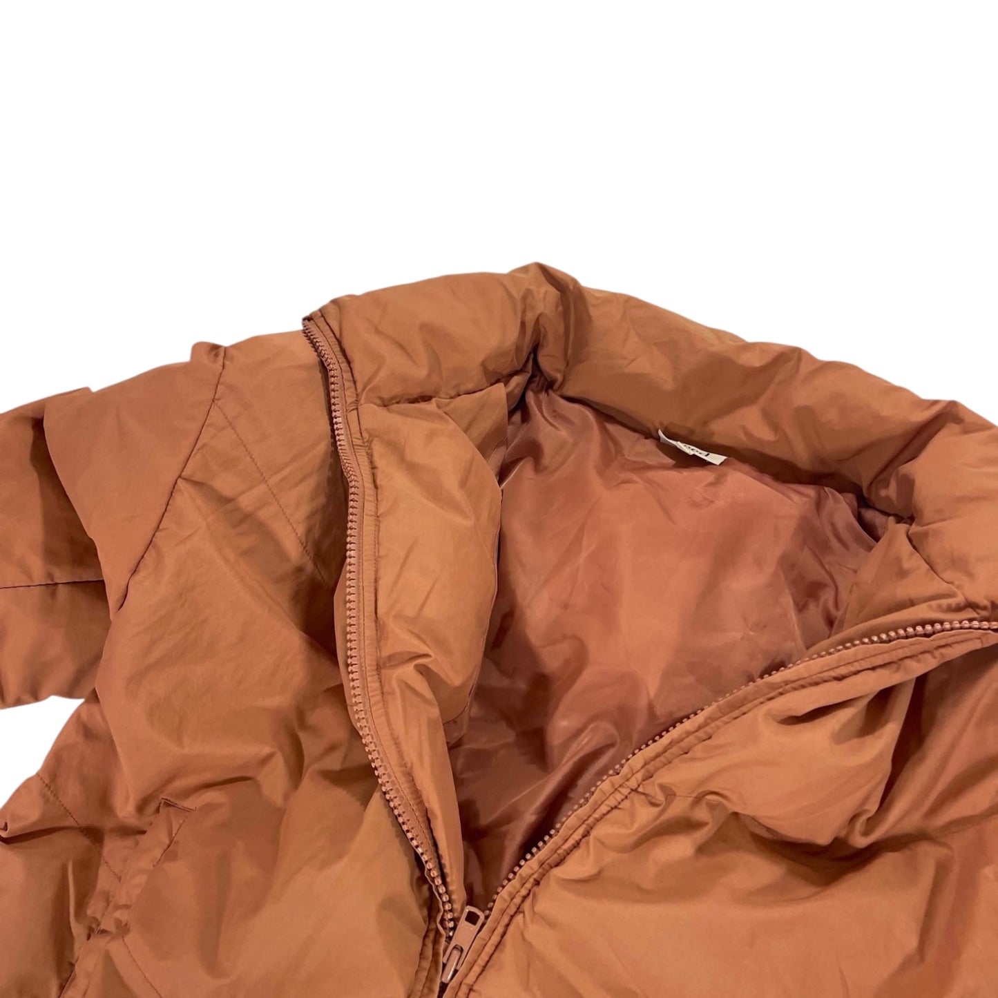 SEED HERITAGE BROWN PUFFER JACKET (UK10)