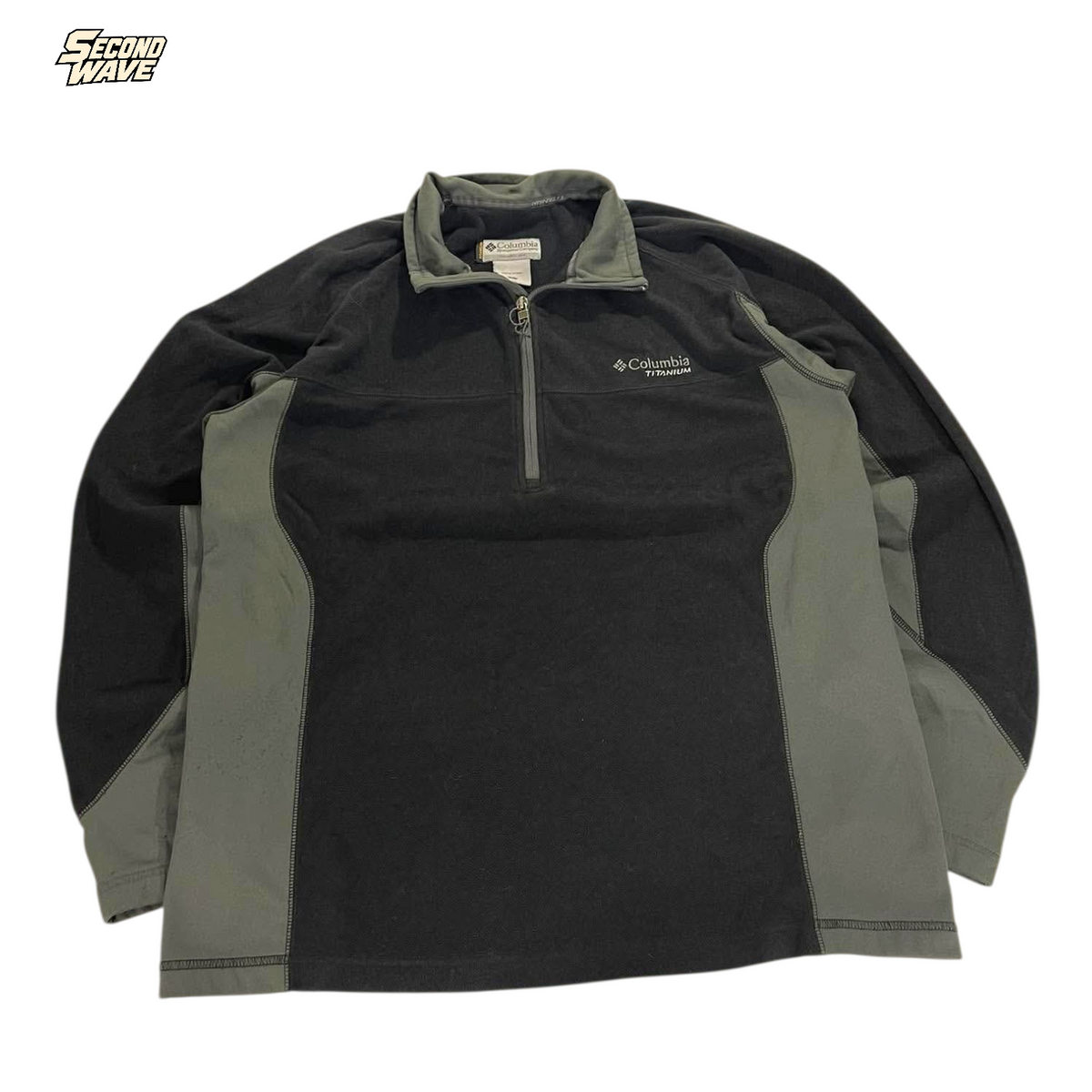 COLUMBIA TITANIUM FLEECE QUARTER ZIP (L)