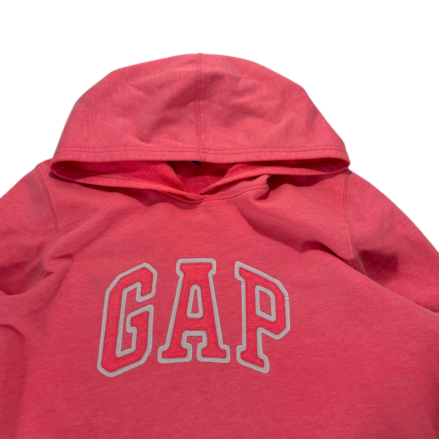 Y2K PINK GAP EMBROIDERED HOODIE (M)