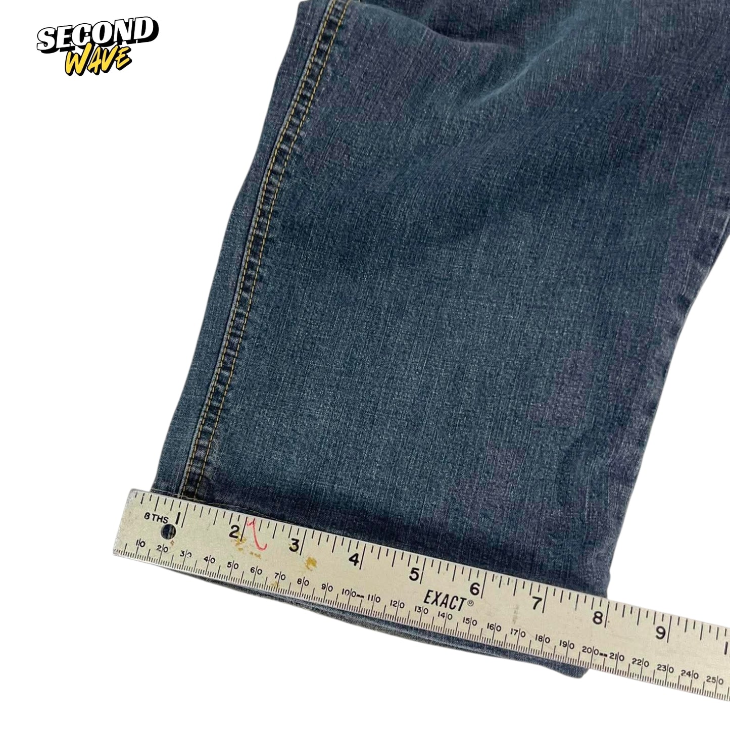 Y2K LIGHT DENIM BAGGY JEANS (34)