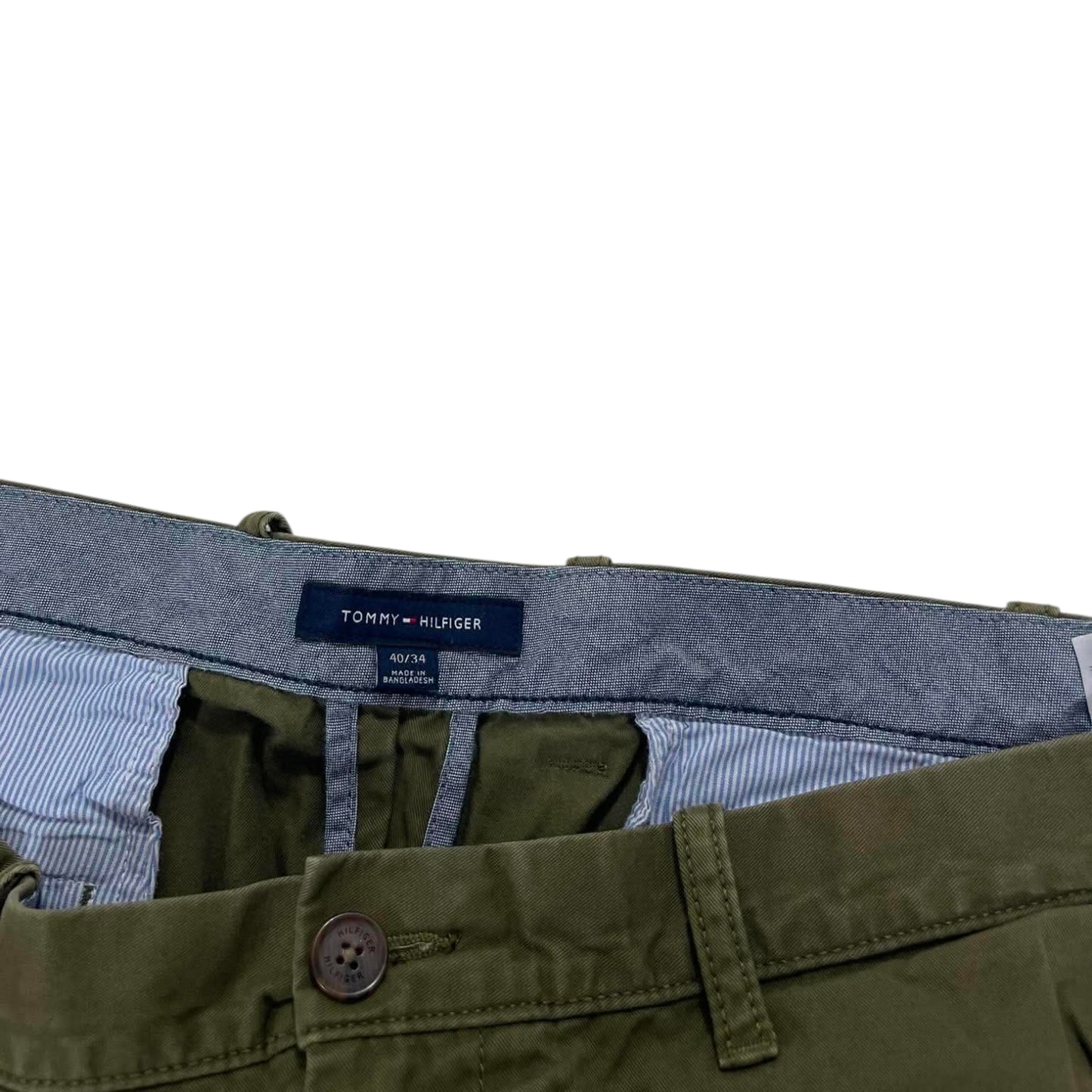 TOMMY HILFIGER GREEN CHINO PANTS (40)