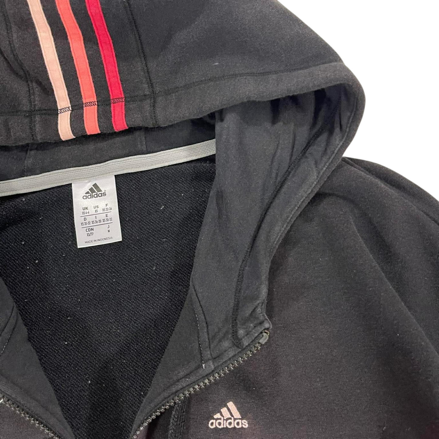 ADIDAS TWO TONED ZIP UP HOODIE (M)