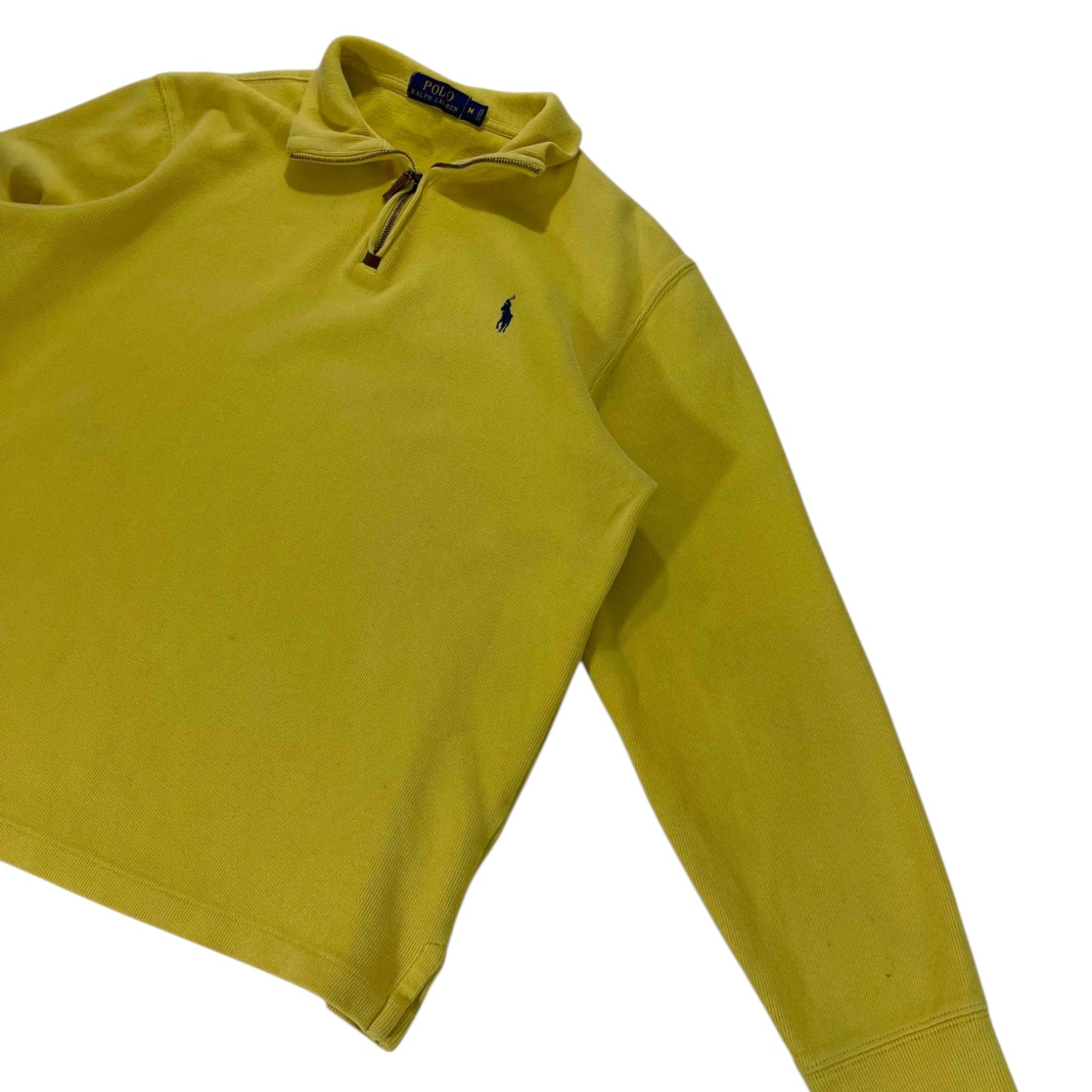 POLO RALPH LAUREN YELLOW QUARTER ZIP (M)