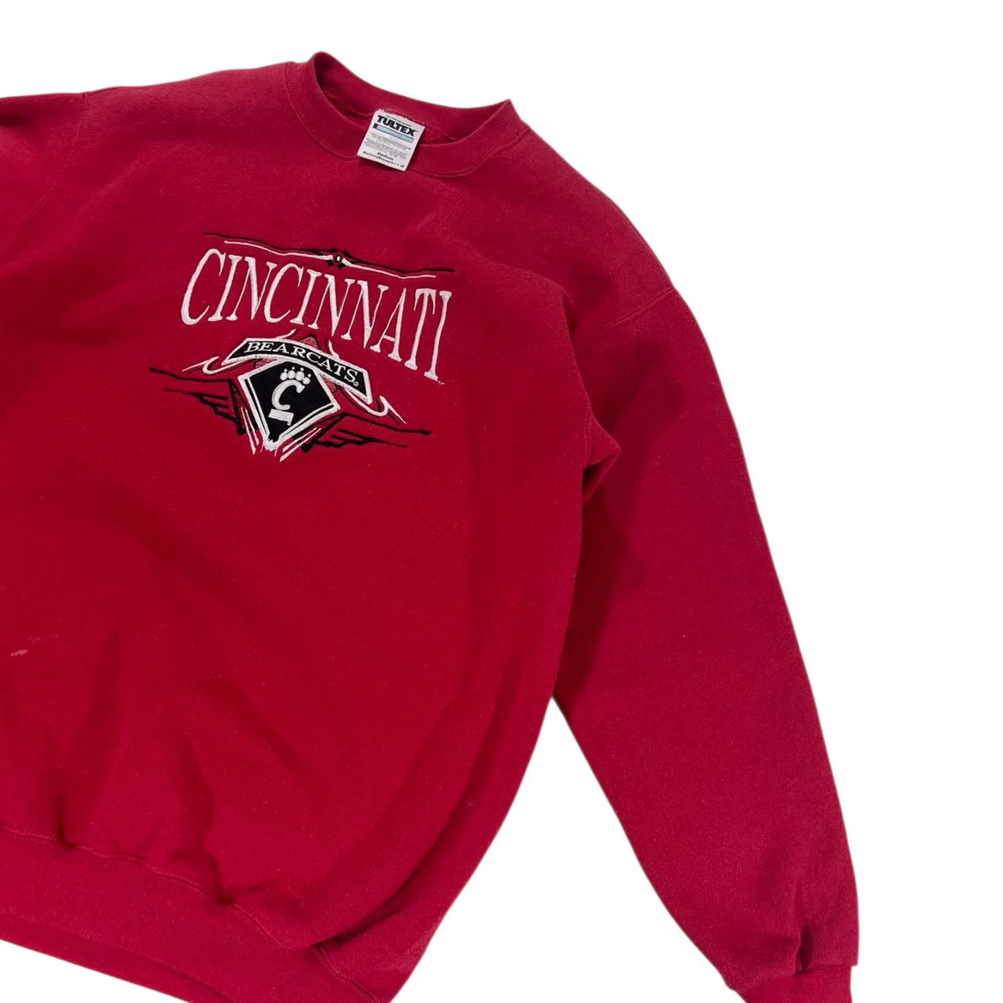90s UNIVERSITY OF CINCINNATI RED CREWNECK SWEATSHIRT (M)