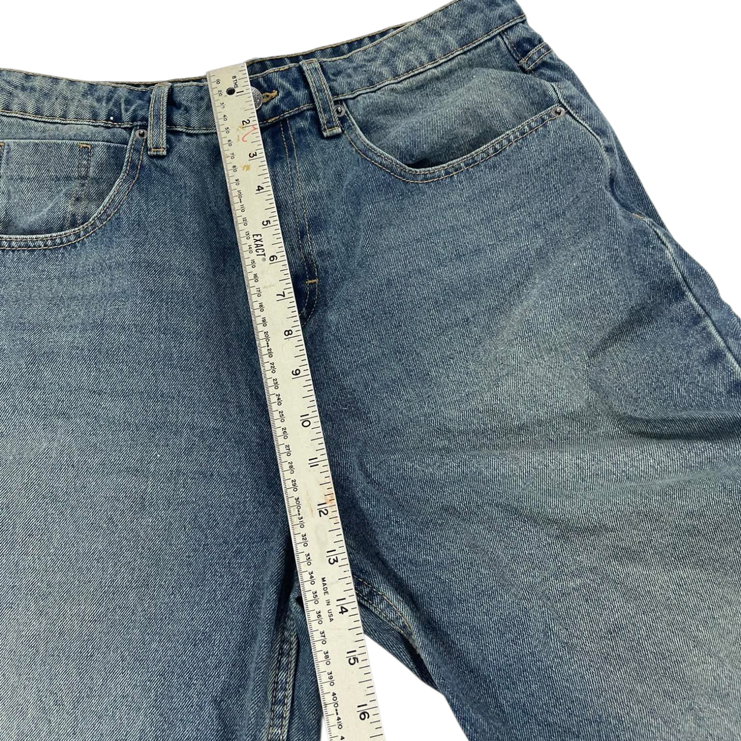 VINTAGE BAGGY BLUE DENIM JEANS (32)