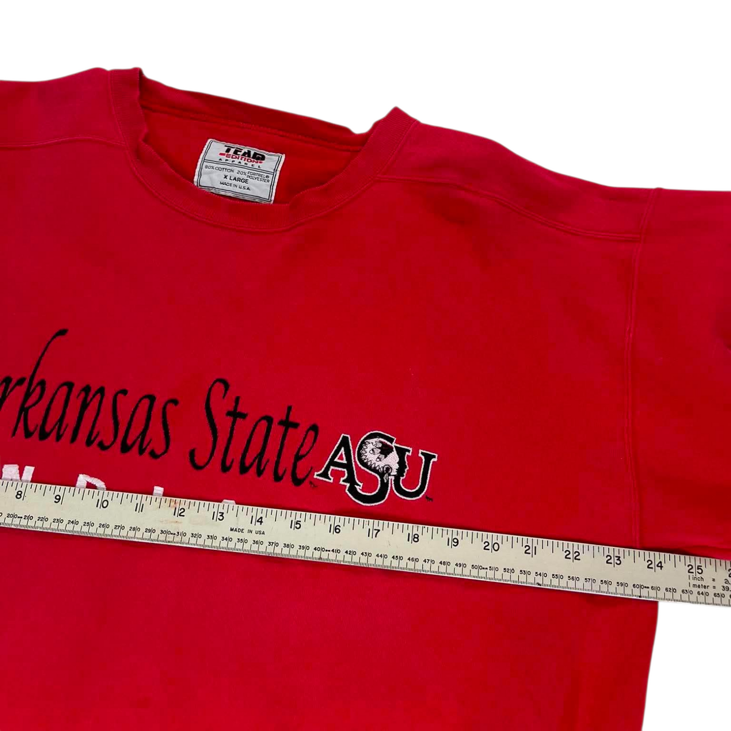 RED ARKANSAS STATE UNIVERSITY CREWNECK SWEATSHIRT (XL)