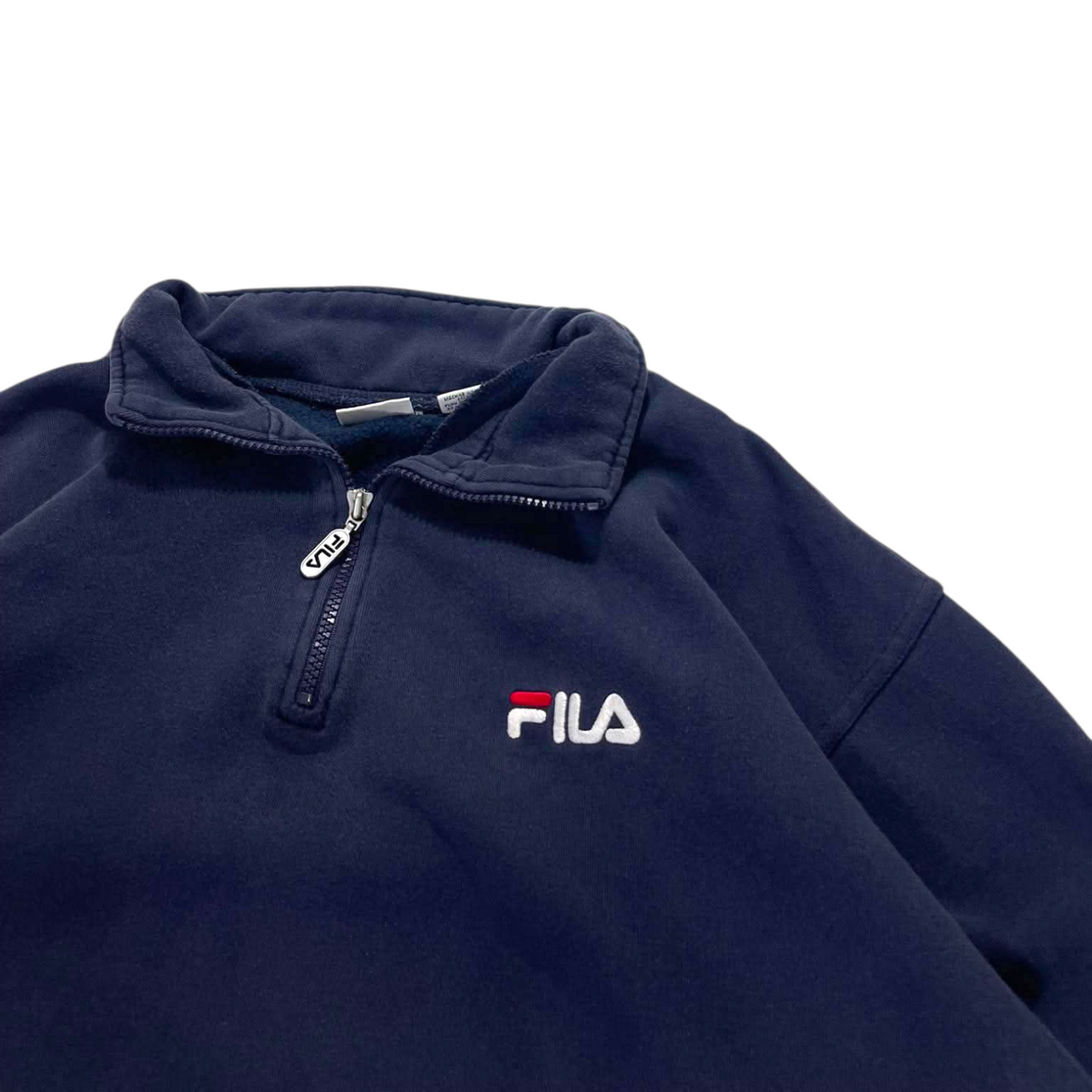 VINTAGE FILA BLUE QUARTER ZIP (L)