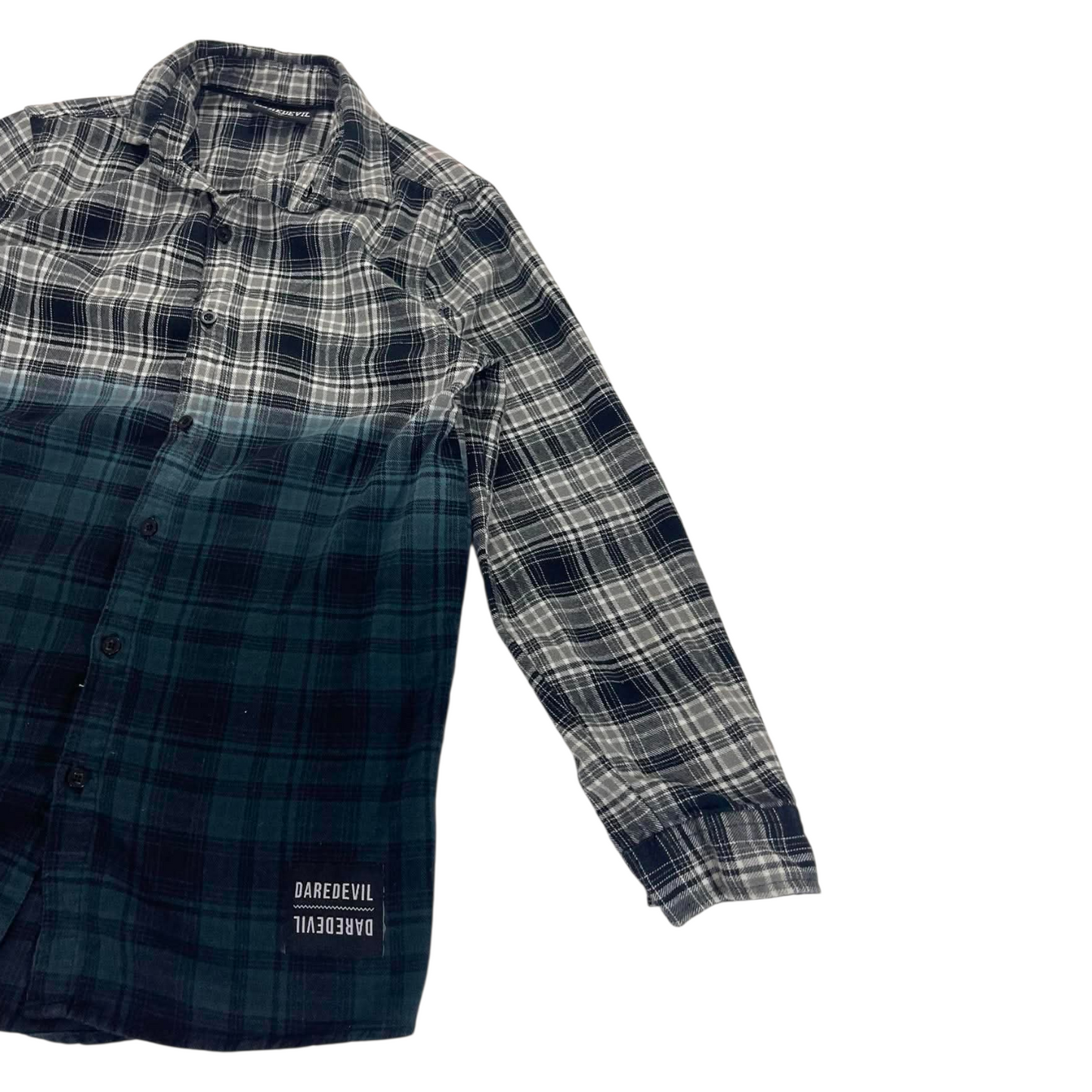 Y2K DAREDEVIL PLAID GREY & BLUE PLAID BUTTON (12)