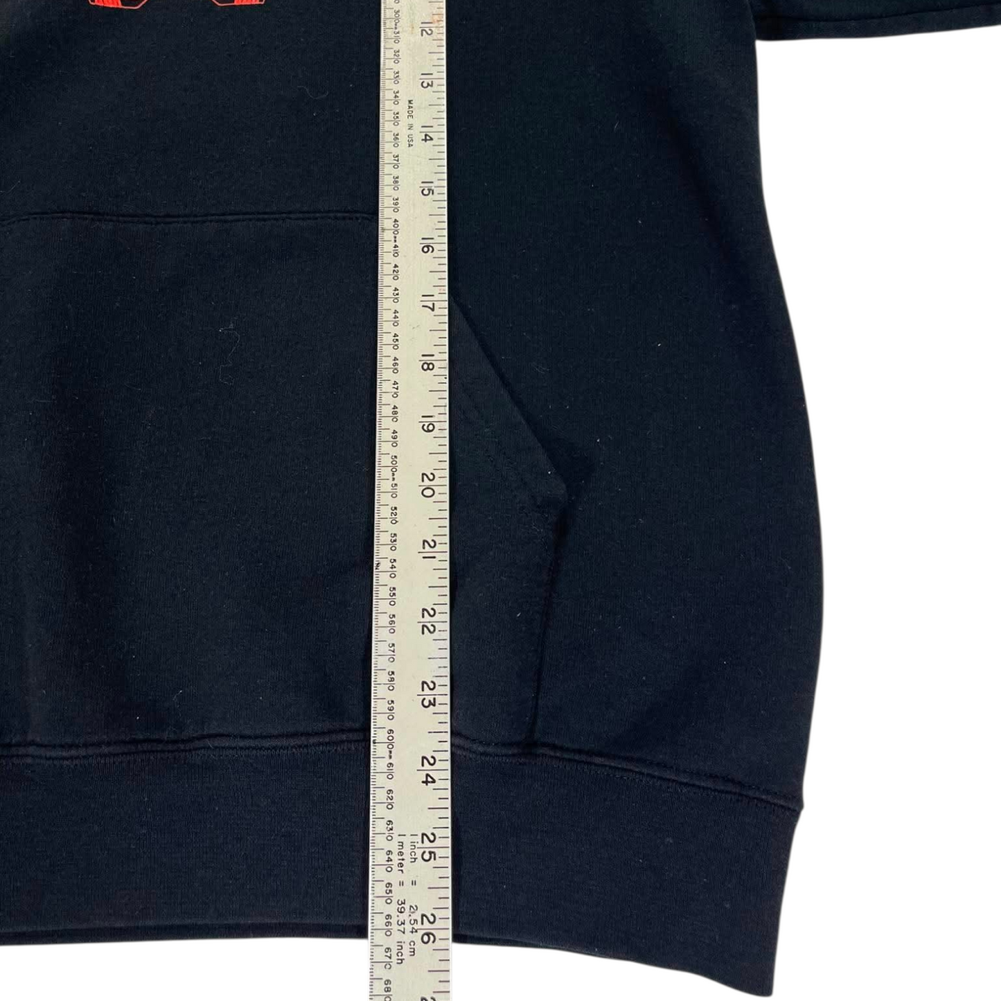 VINTAGE PRINCETON UNIVERSITY HOCKEY BLACK HOODIE (M)