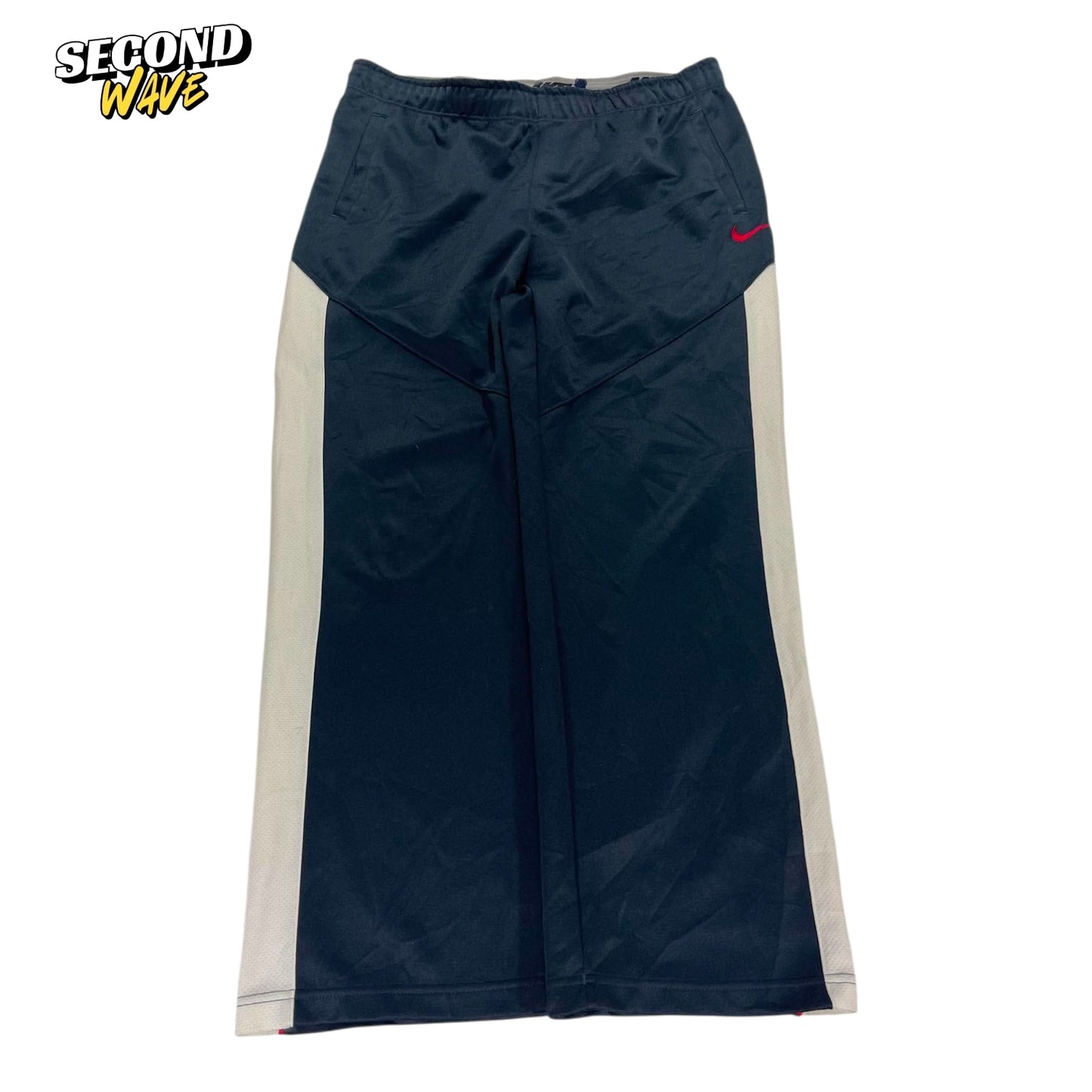 NIKE WIDE LEG TRACK PANTS (L)