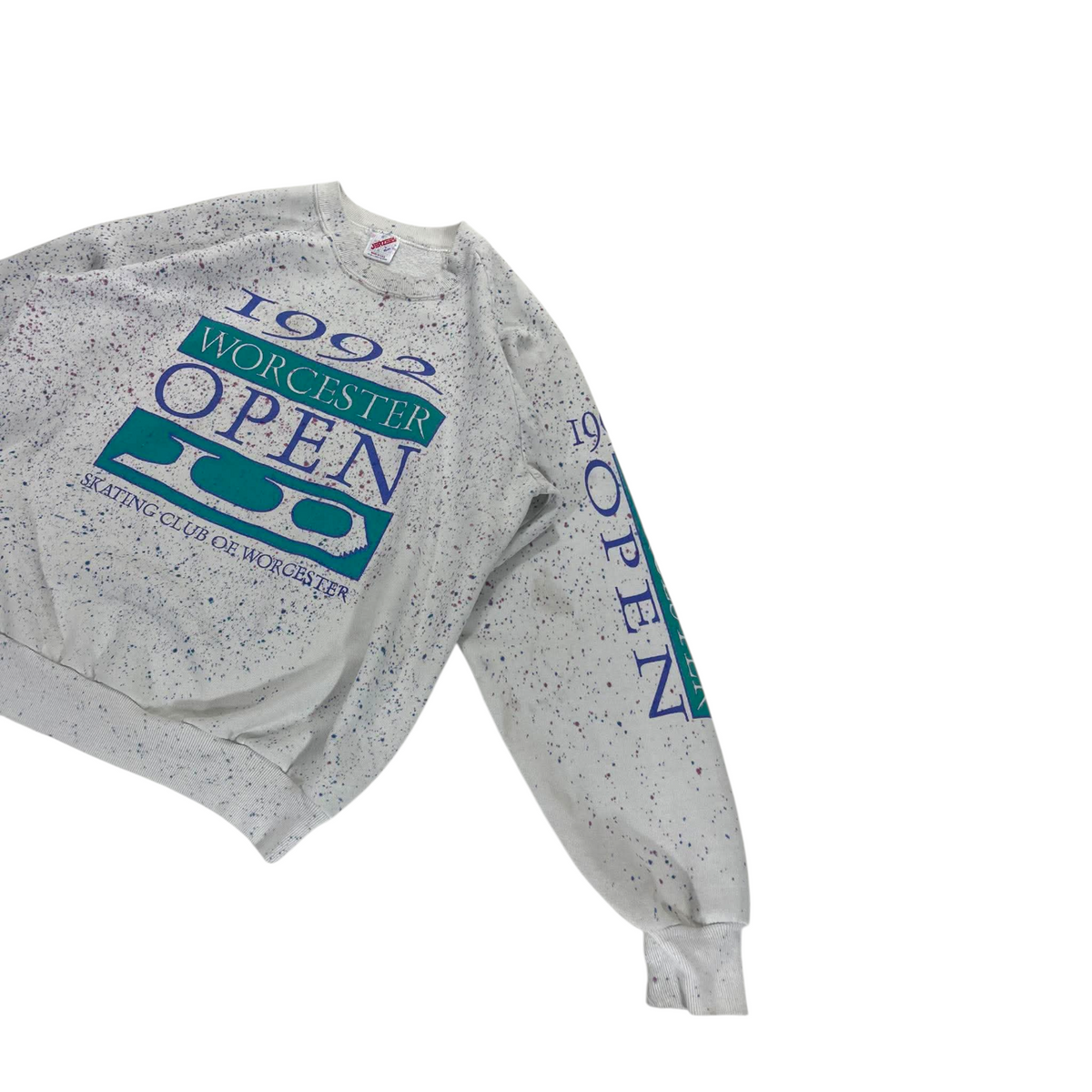 90S WORCESTER WHITE CREWNECK (L)