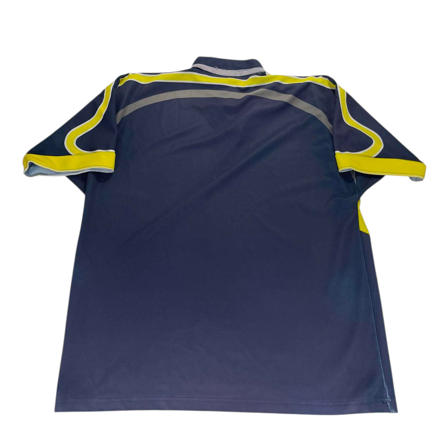 NRL COWBOYS BLUE & YELLOW POLO SHIRT (L-XL)