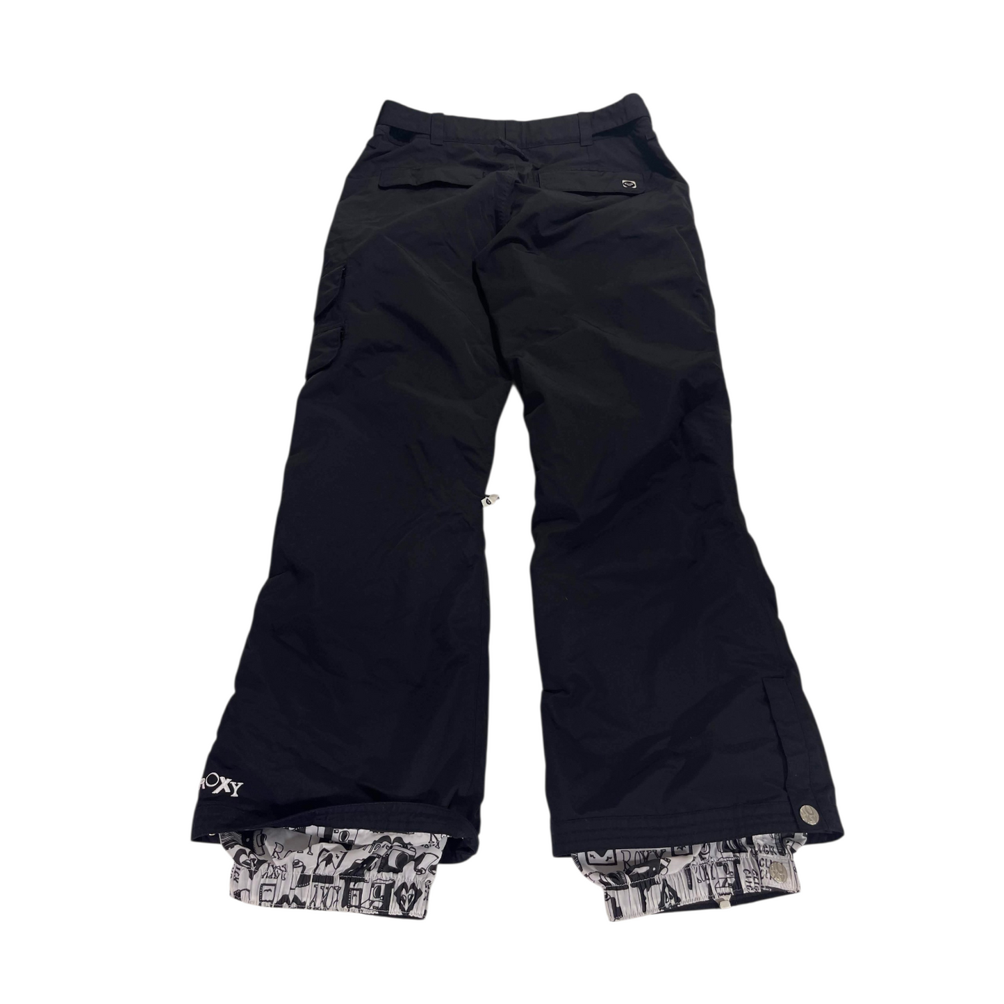 Y2K ROXY BLACK SNOW PANTS (M)
