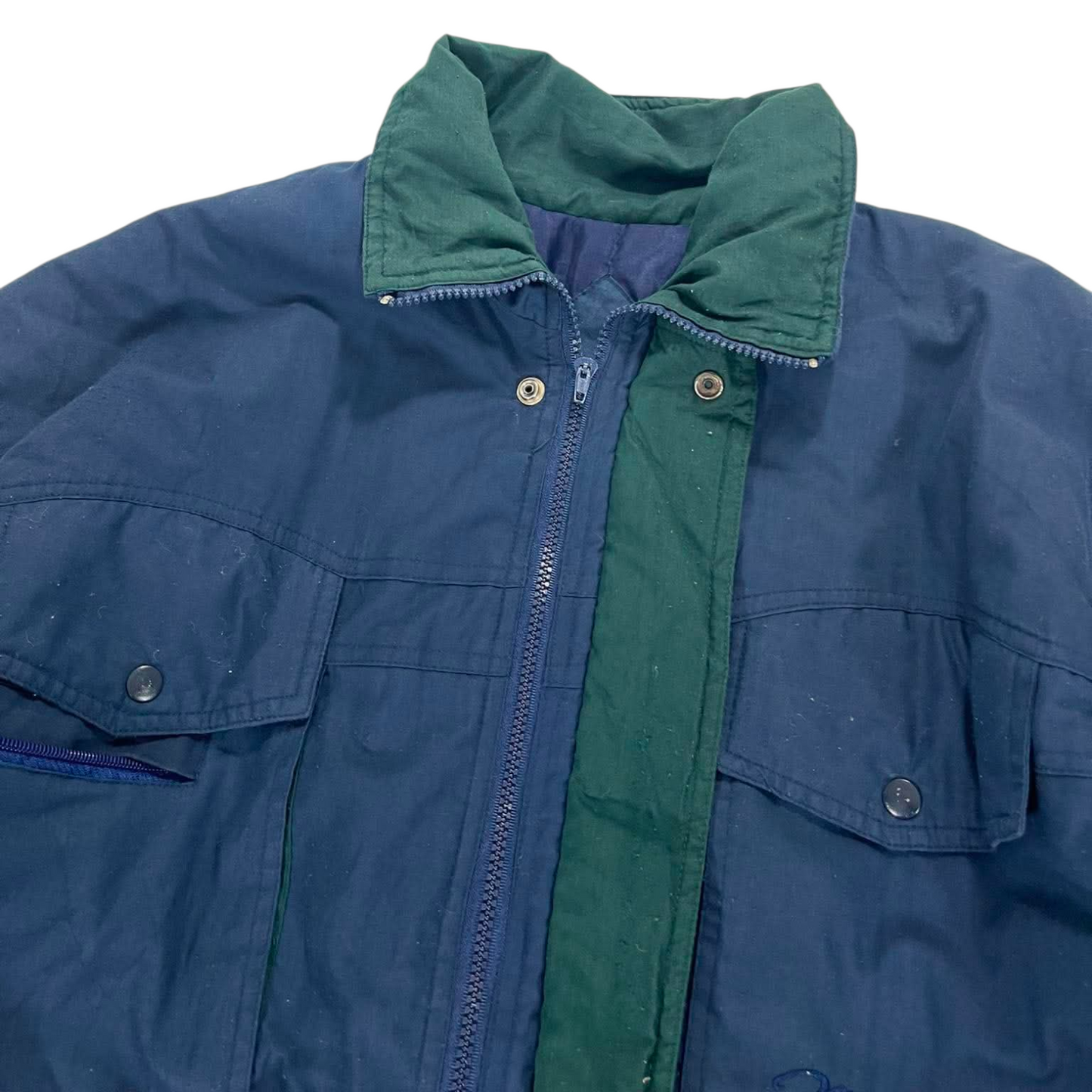 90S BAO DISHI NAVY BOMBER JACKET (M-L)