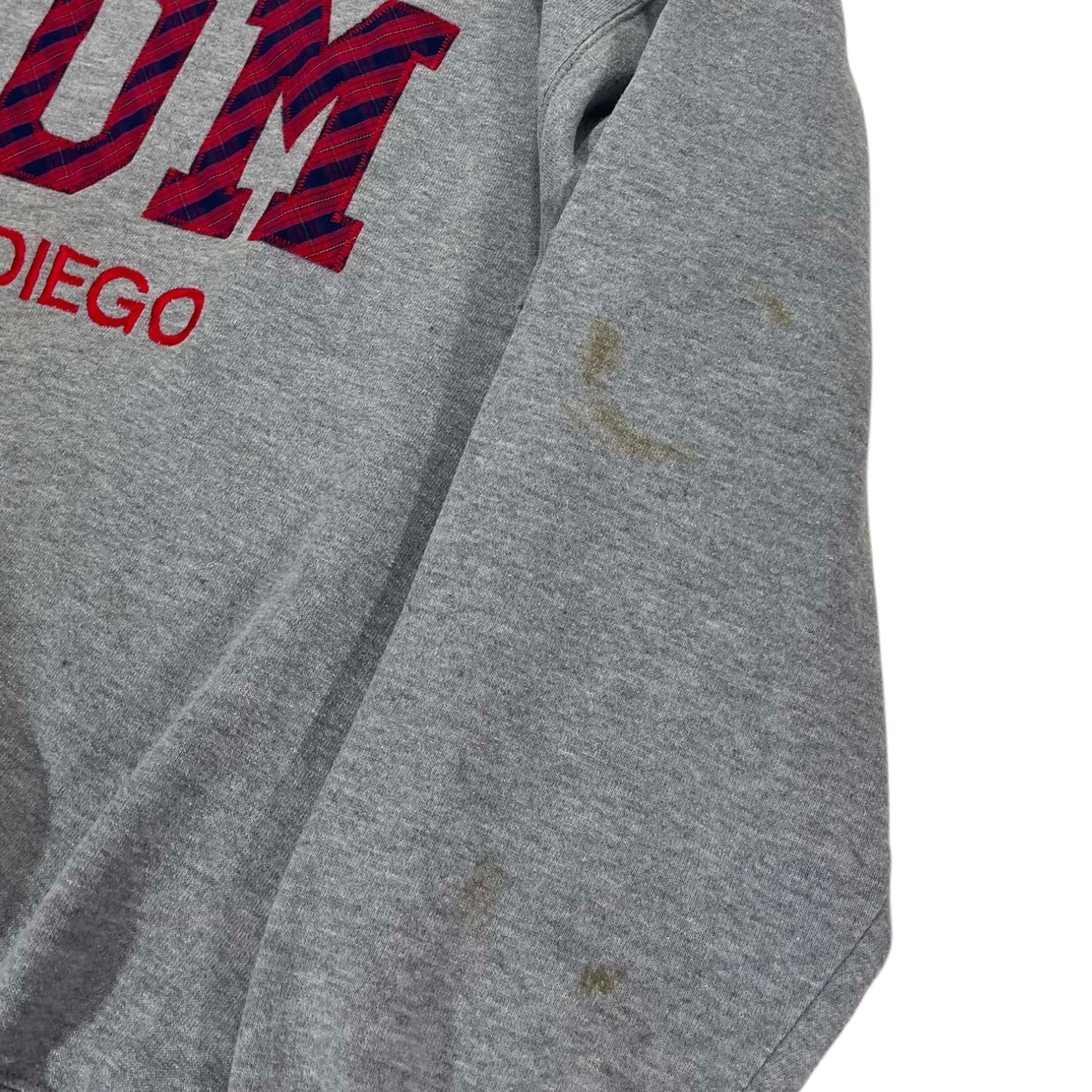 90S GRAY SAN DIEGO MARINE MOM SWEATSHIRT (L)