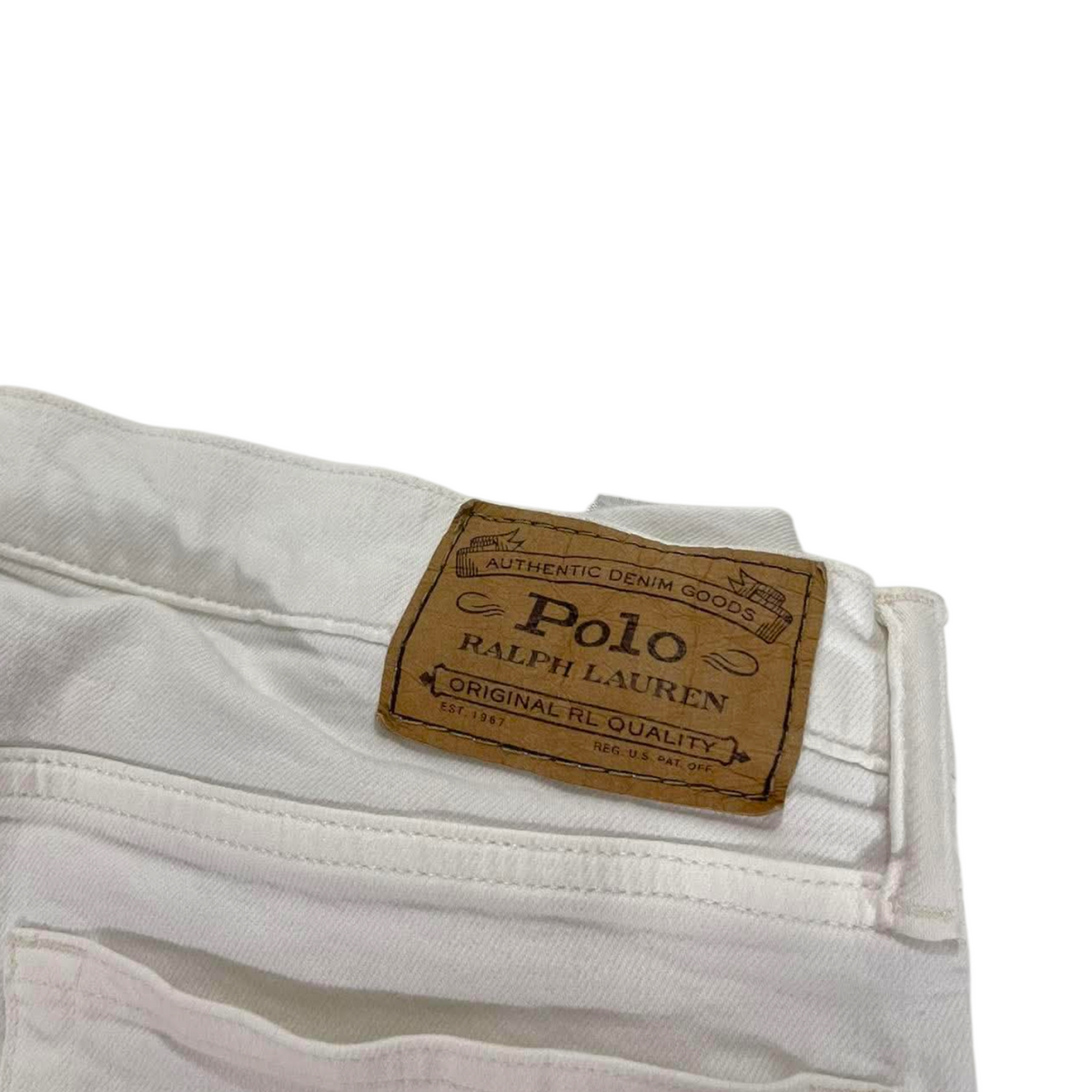 POLO RALPH LAUREN WHITE JEANS (34)